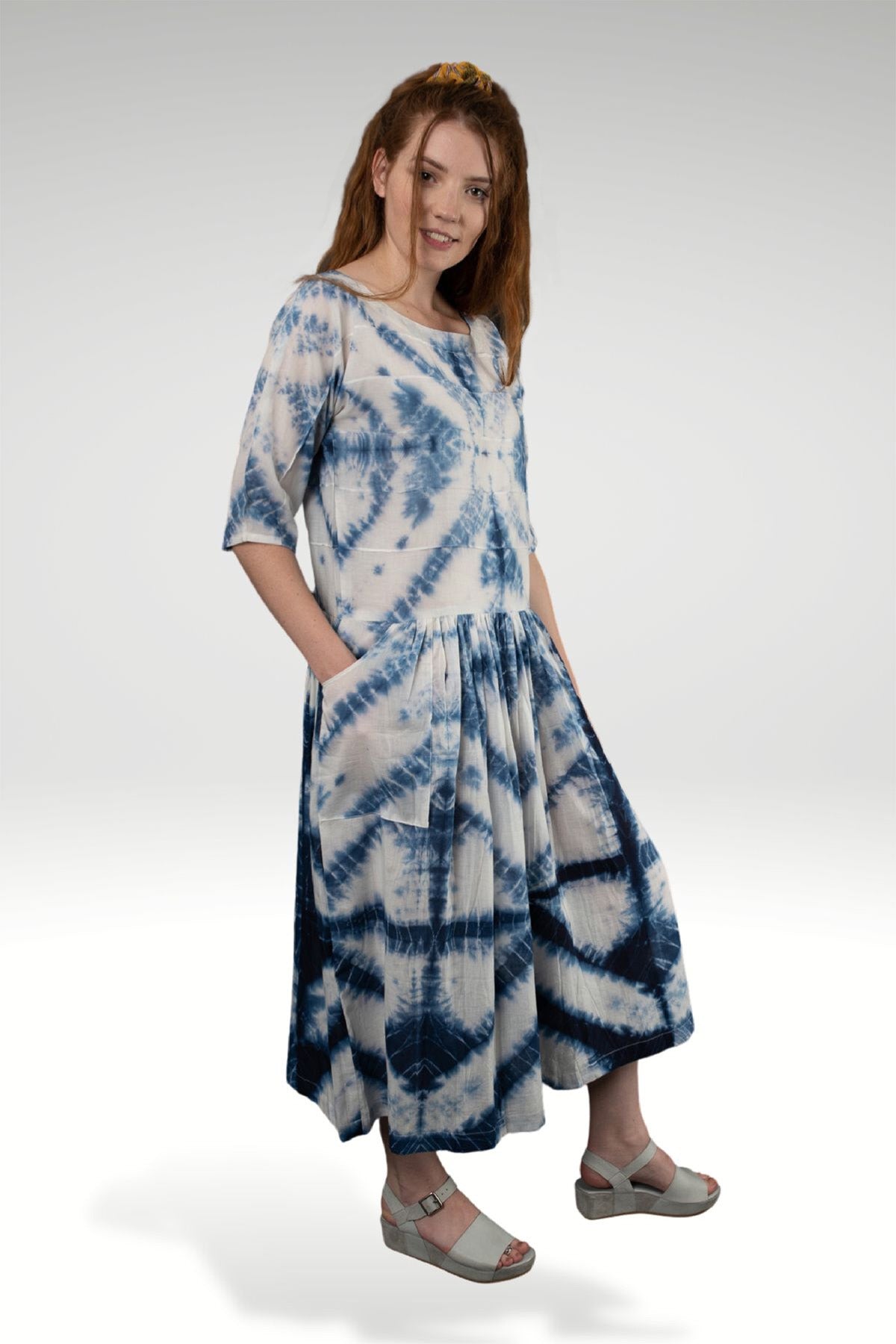 NOREEN SHIBORI DRESS-Zoha-stride