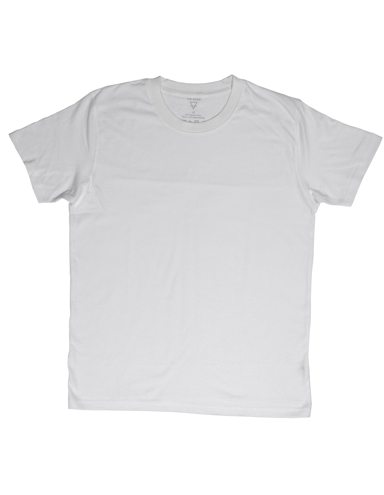 Organic Cotton, Men's, Classic Tee, White-The Road-stride