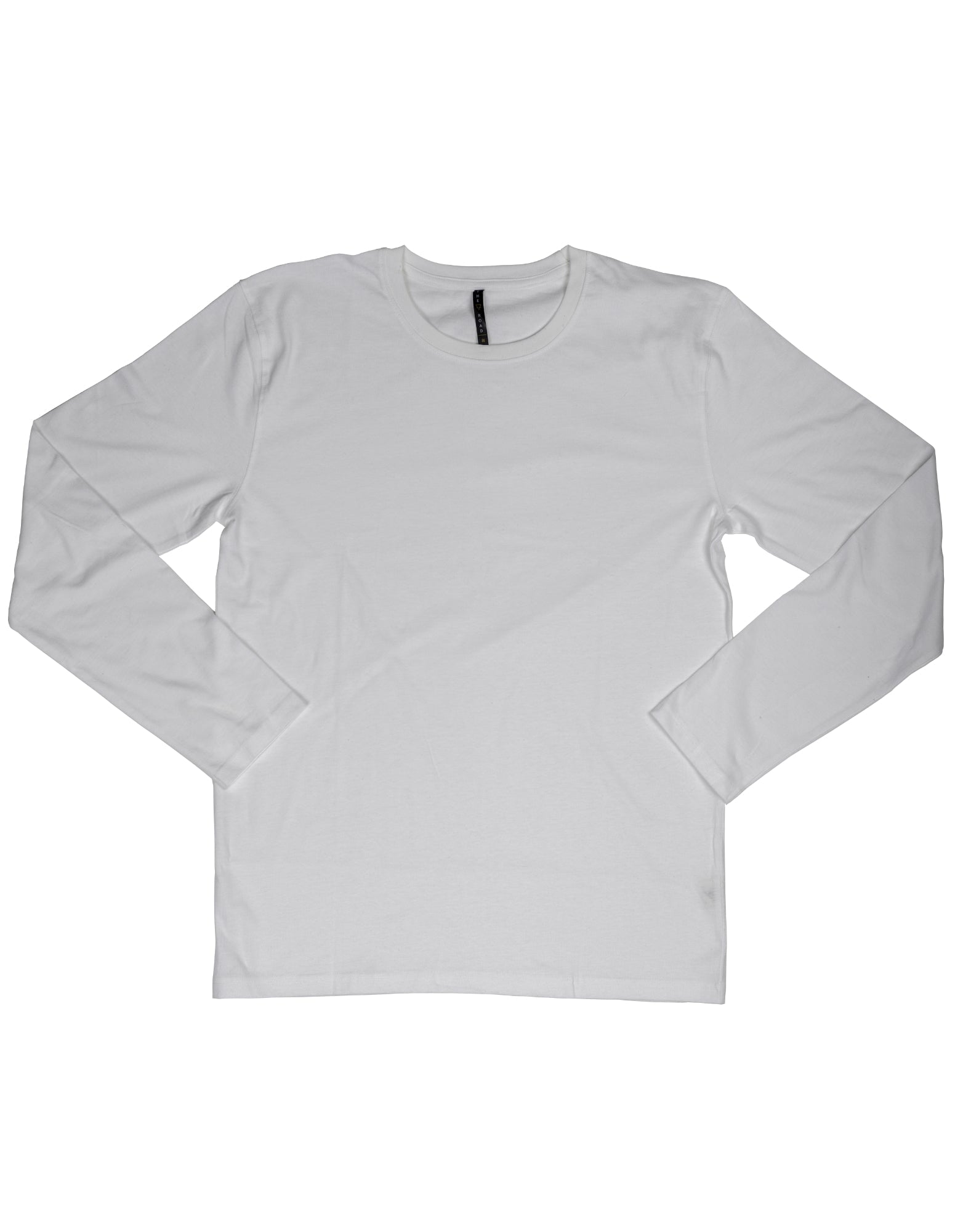 Organic Cotton, Men's, Long Sleeve, White-The Road-stride
