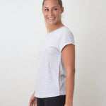 Organic Cotton Tee Rolled Sleeve-Bay Active-stride