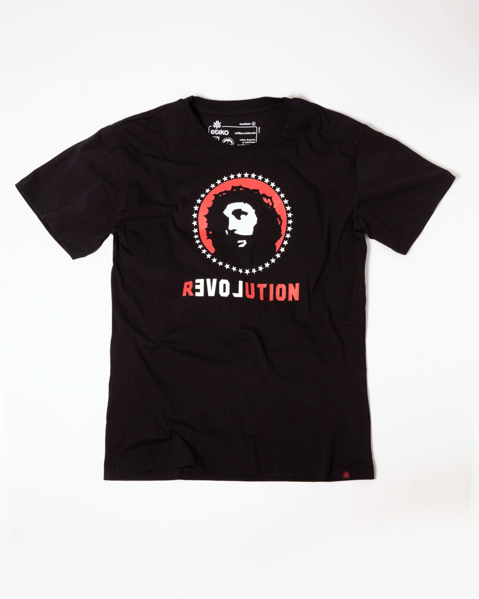 Organic Fairtrade Tshirt Unisex Love Revolution-Etiko-stride