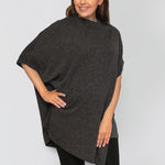 poncho - charcoal-Úton Maternity-stride