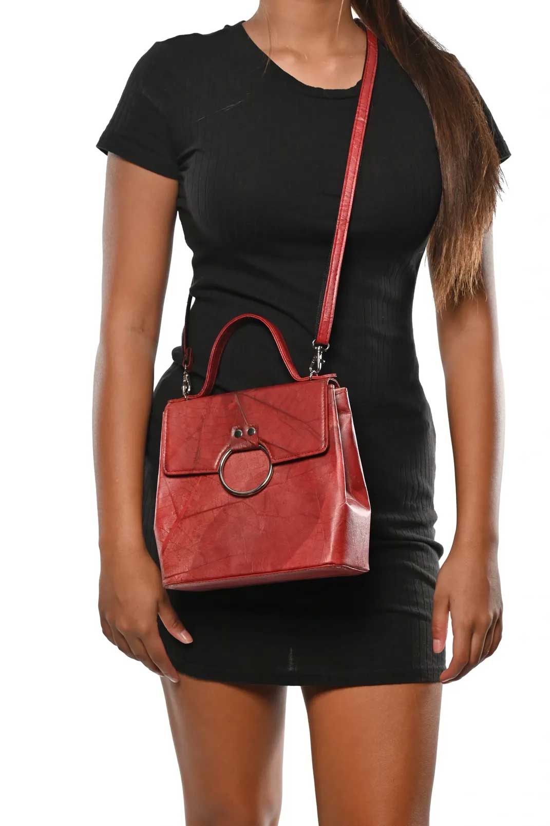 Red Handbag-Karuna Dawn-stride