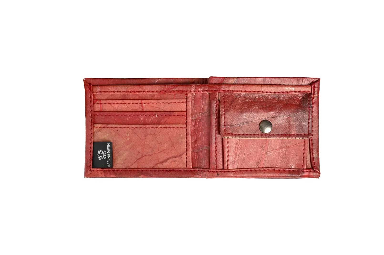 Red Wallet with Coin Purse-Karuna Dawn-stride