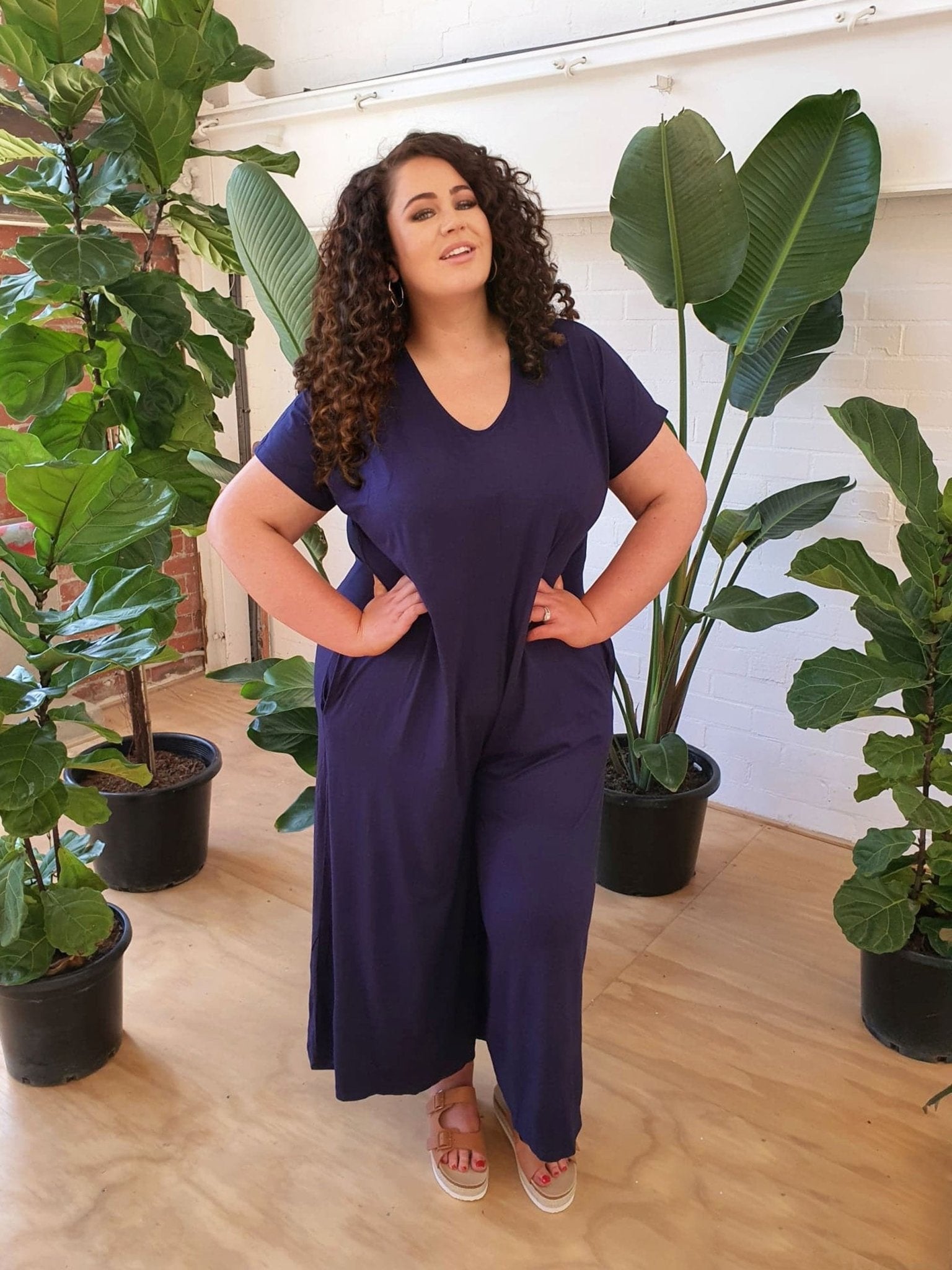 Relaxed Jumpsuit // Navy-Hope & Harvest-stride