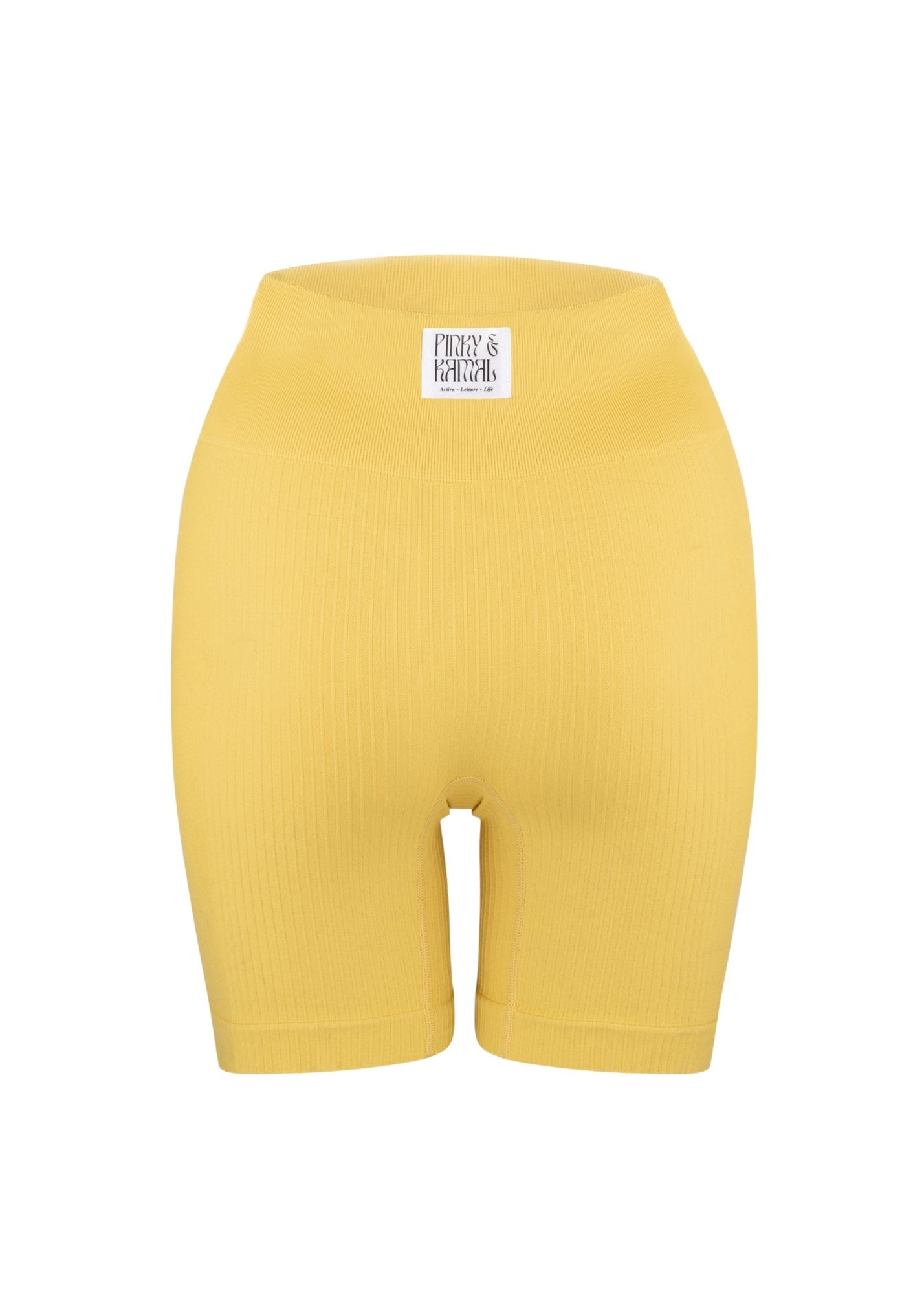 Ribbed Midi Short - Lemon Peel-Pinky & Kamal-stride