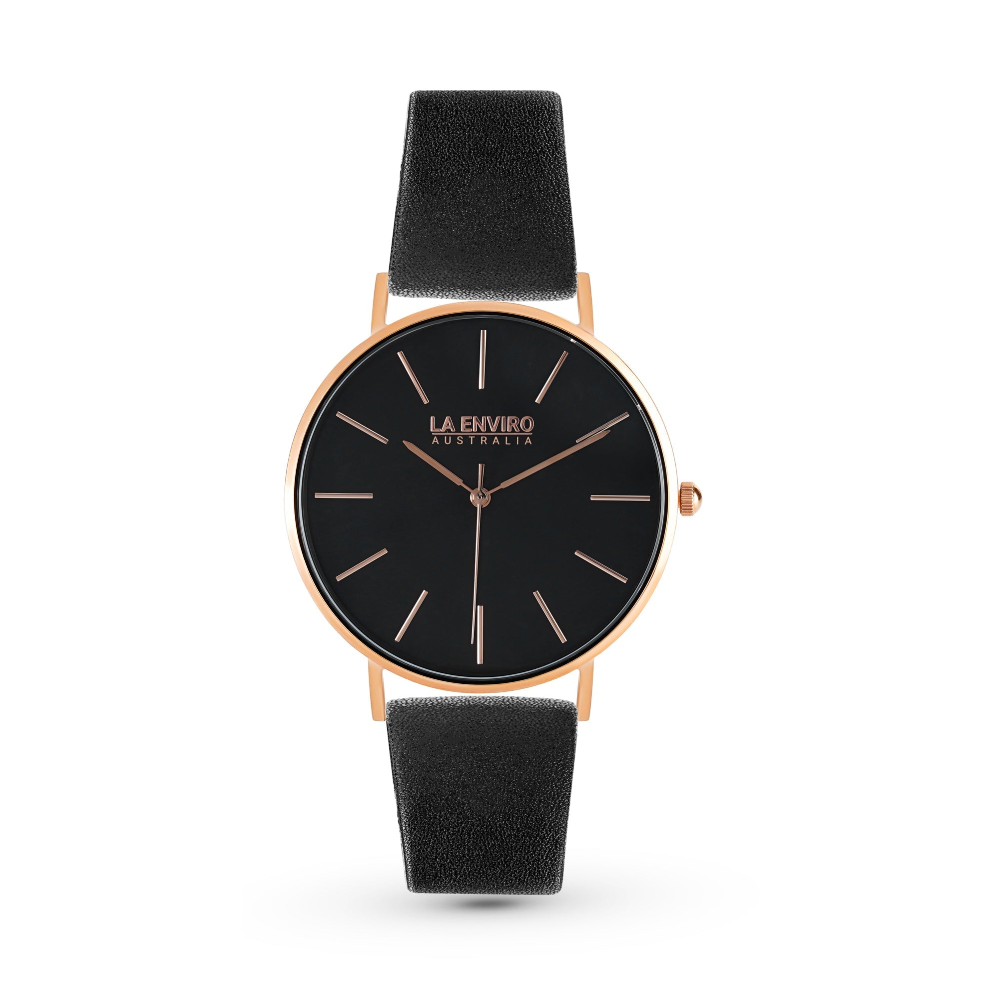 ROSE GOLD WITH BLACK STRAP I CLASSIC 40 MM-La Enviro-stride