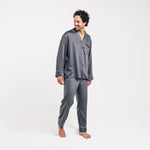 Sateen Long Sleeve PJ Shirt-Ettitude-stride