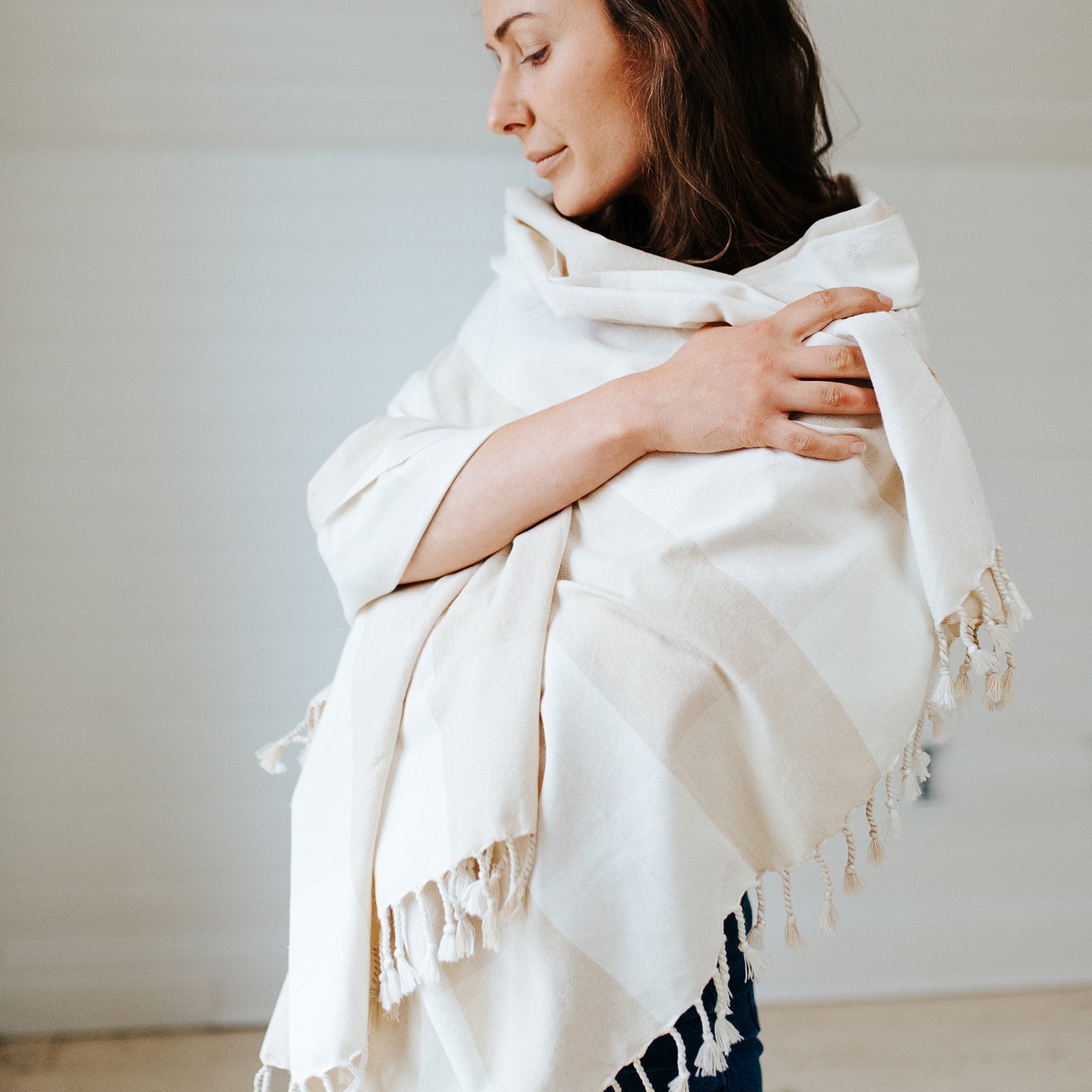 Serene handloom blanket collection-Earth Worthy-stride