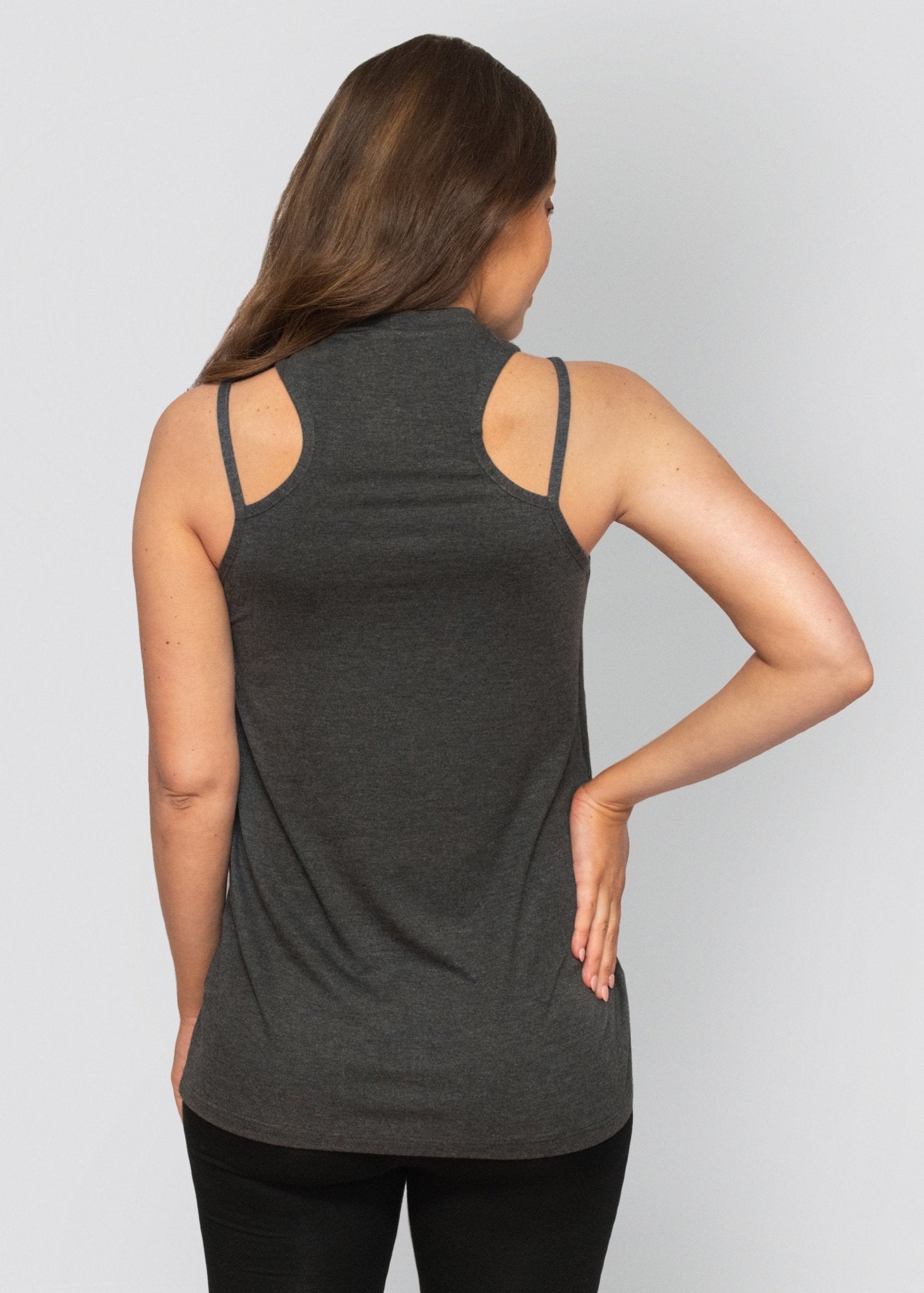 singlet - charcoal-Úton Maternity-stride