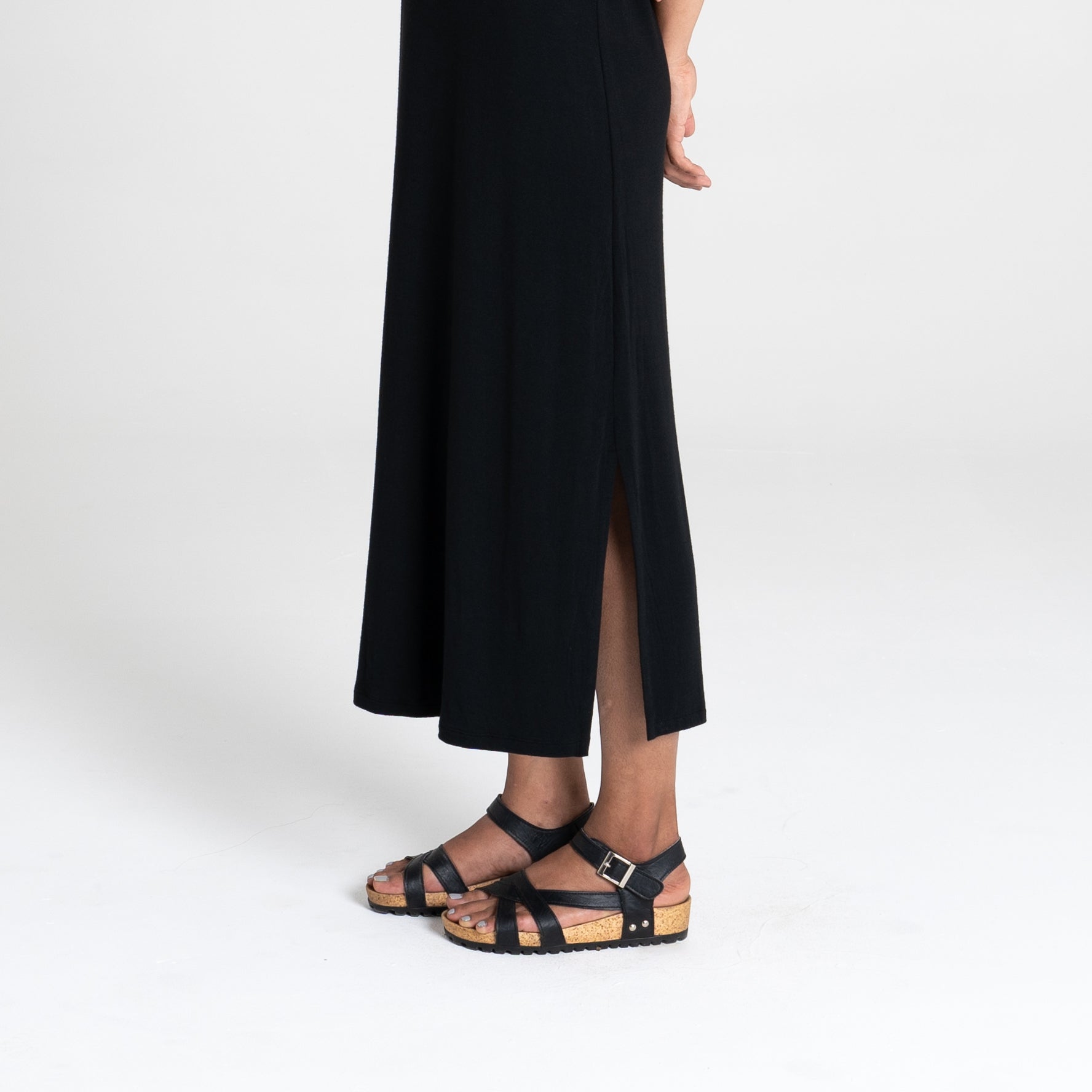 Singlet Dress | Black-Dorsu-stride