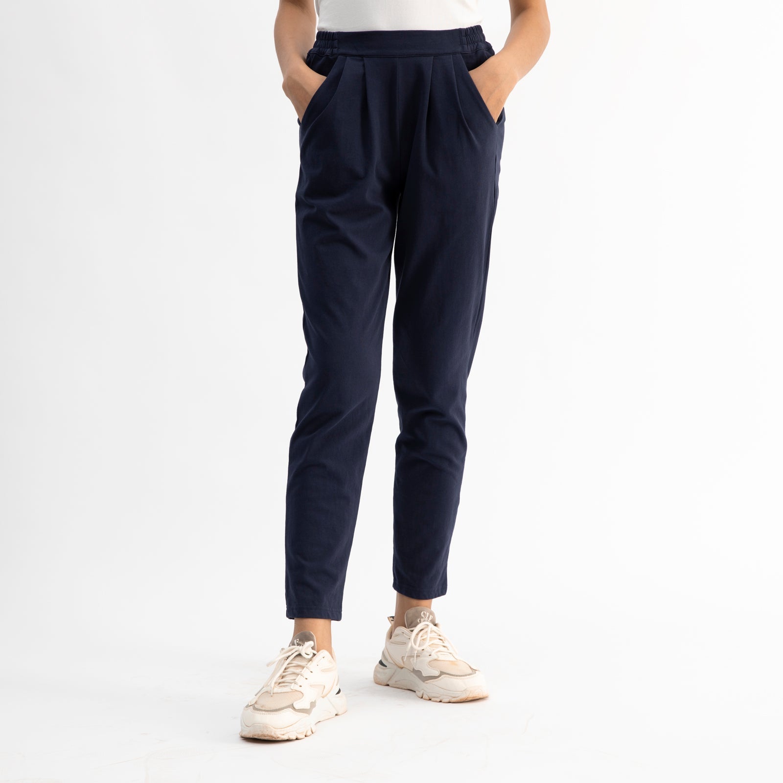 Slouch Pant | Navy-Dorsu-stride