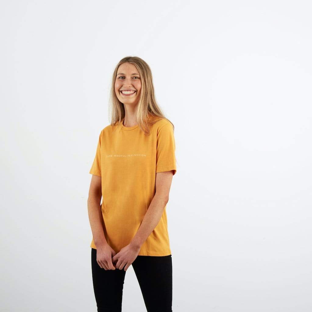 SMFF All Day T-shirt | Mustard-Dorsu-stride