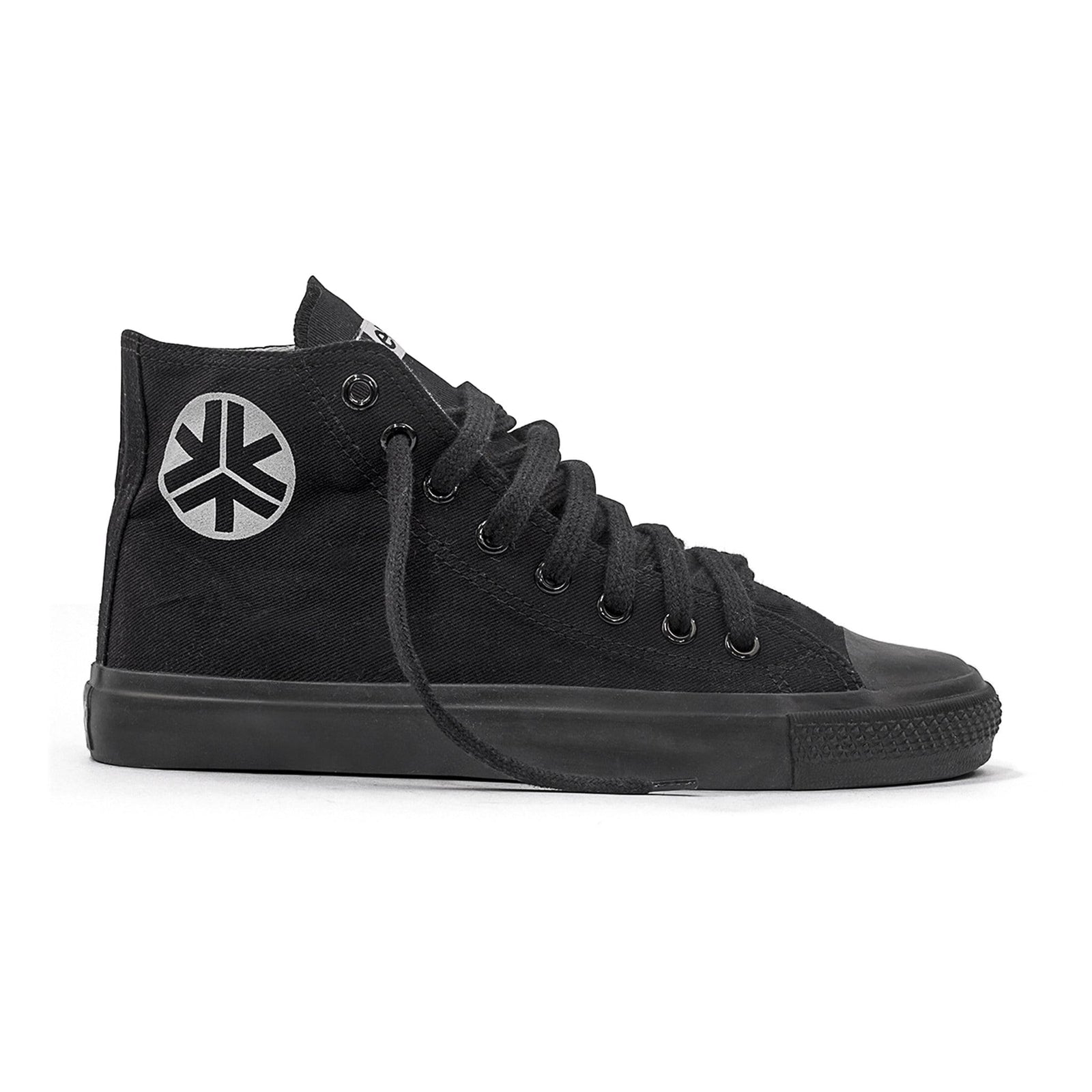 Sneakers Hitops All Black Organic Fairtrade-Etiko-stride