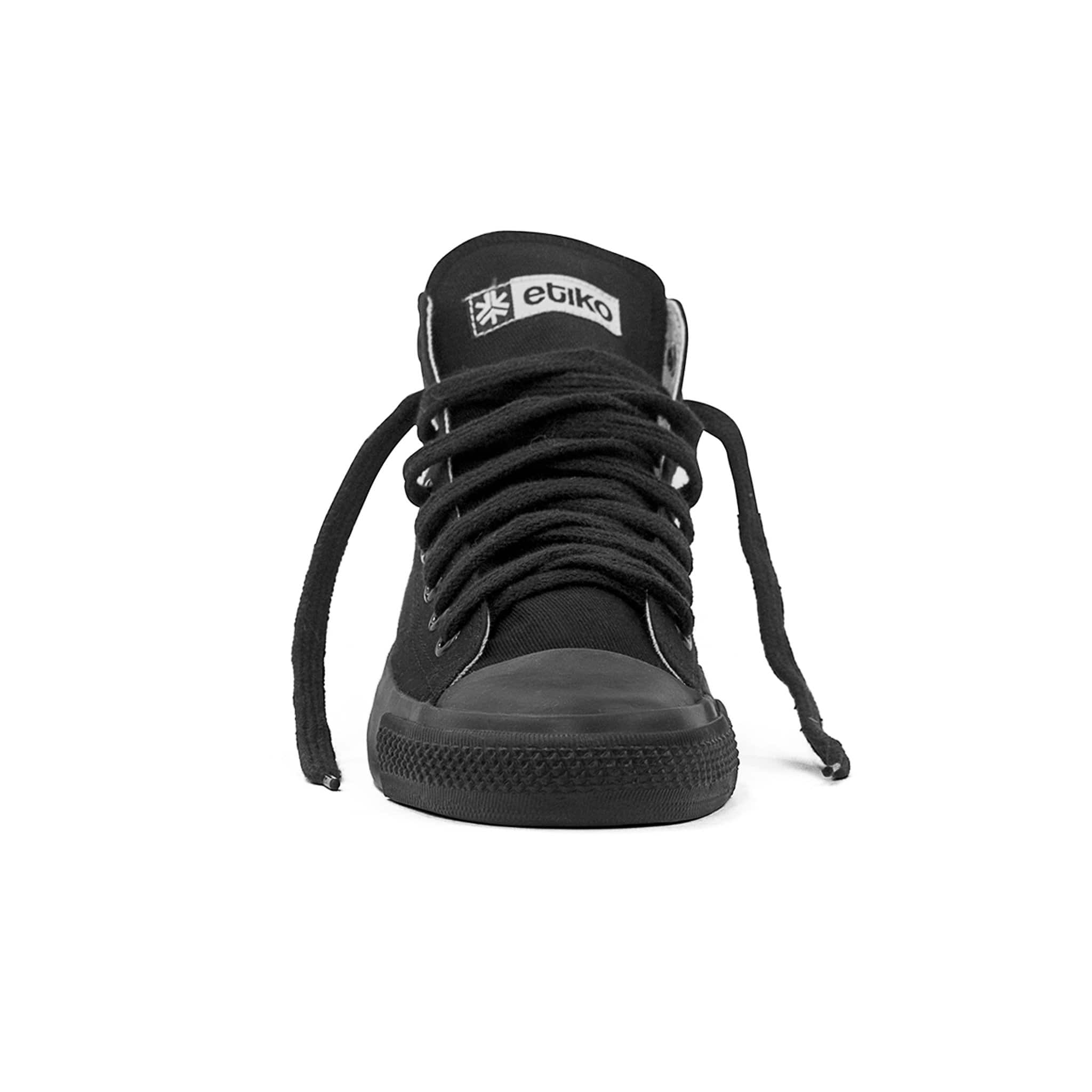 Sneakers Hitops All Black Organic Fairtrade-Etiko-stride