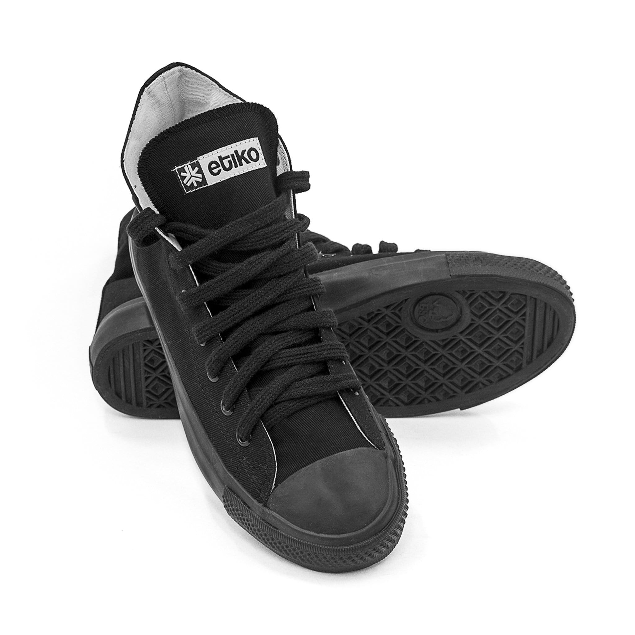 Sneakers Hitops All Black Organic Fairtrade-Etiko-stride