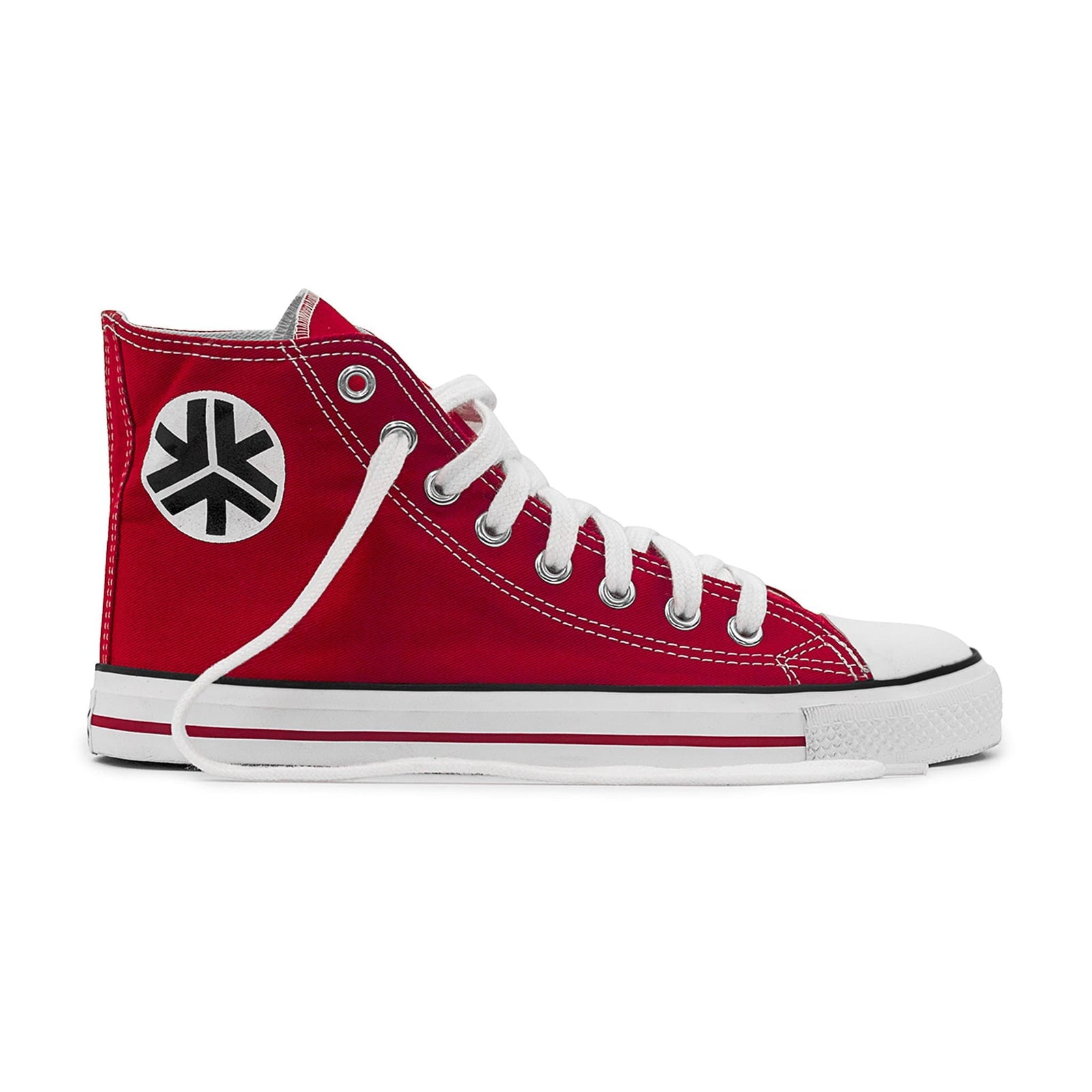 Sneakers Hitops Red Organic Fairtrade-Etiko-stride