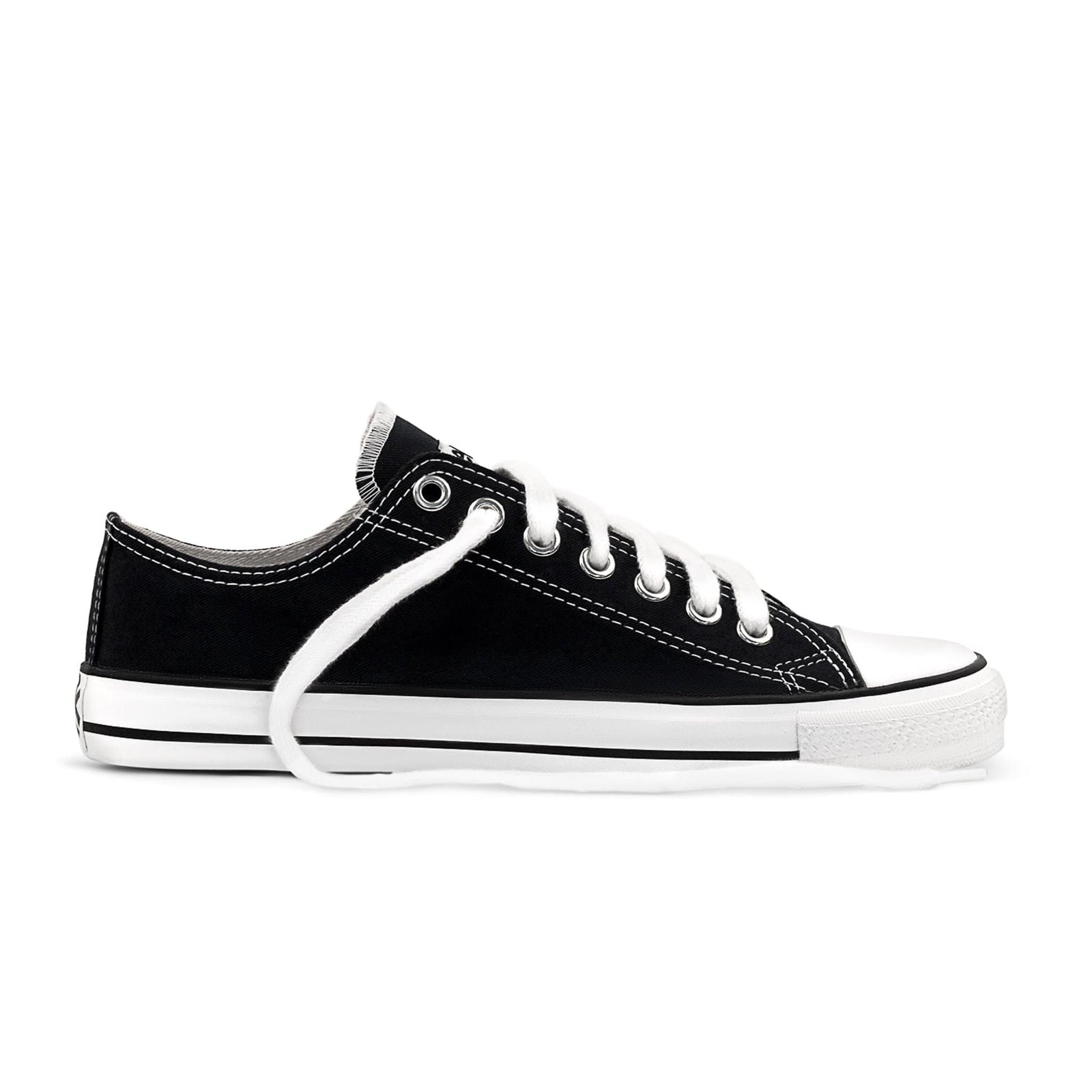 Sneakers Lowcuts Black & White Organic Fairtrade-Etiko-stride