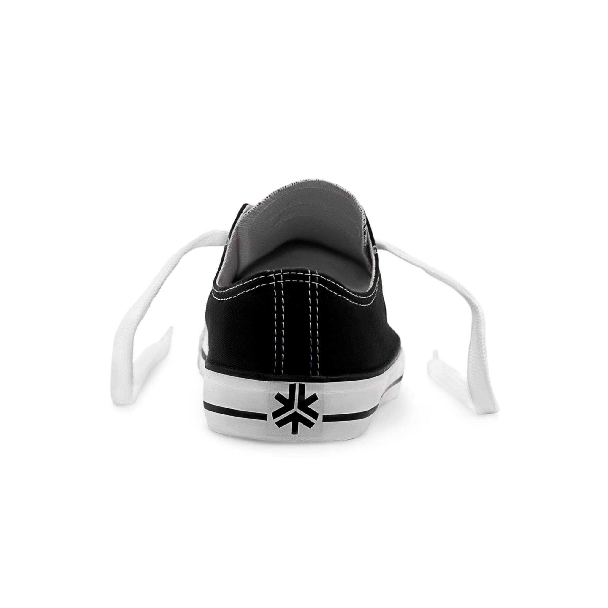 Sneakers Lowcuts Black & White Organic Fairtrade-Etiko-stride