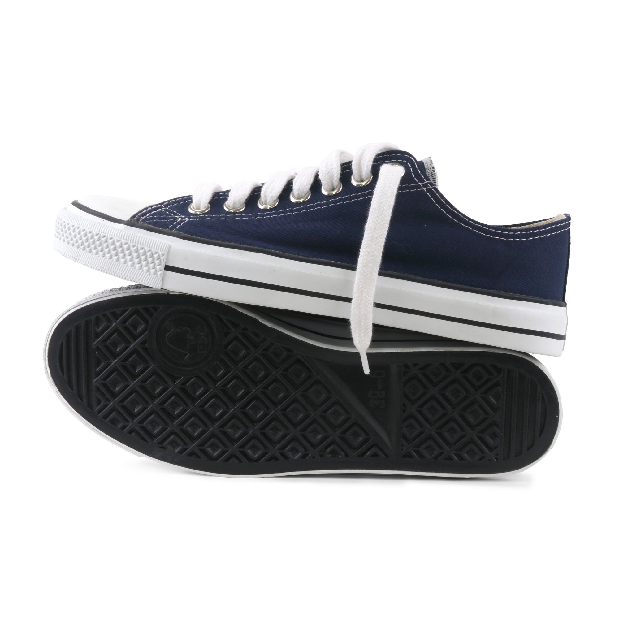 Sneakers Lowcuts Blue Organic Fairtrade-Etiko-stride