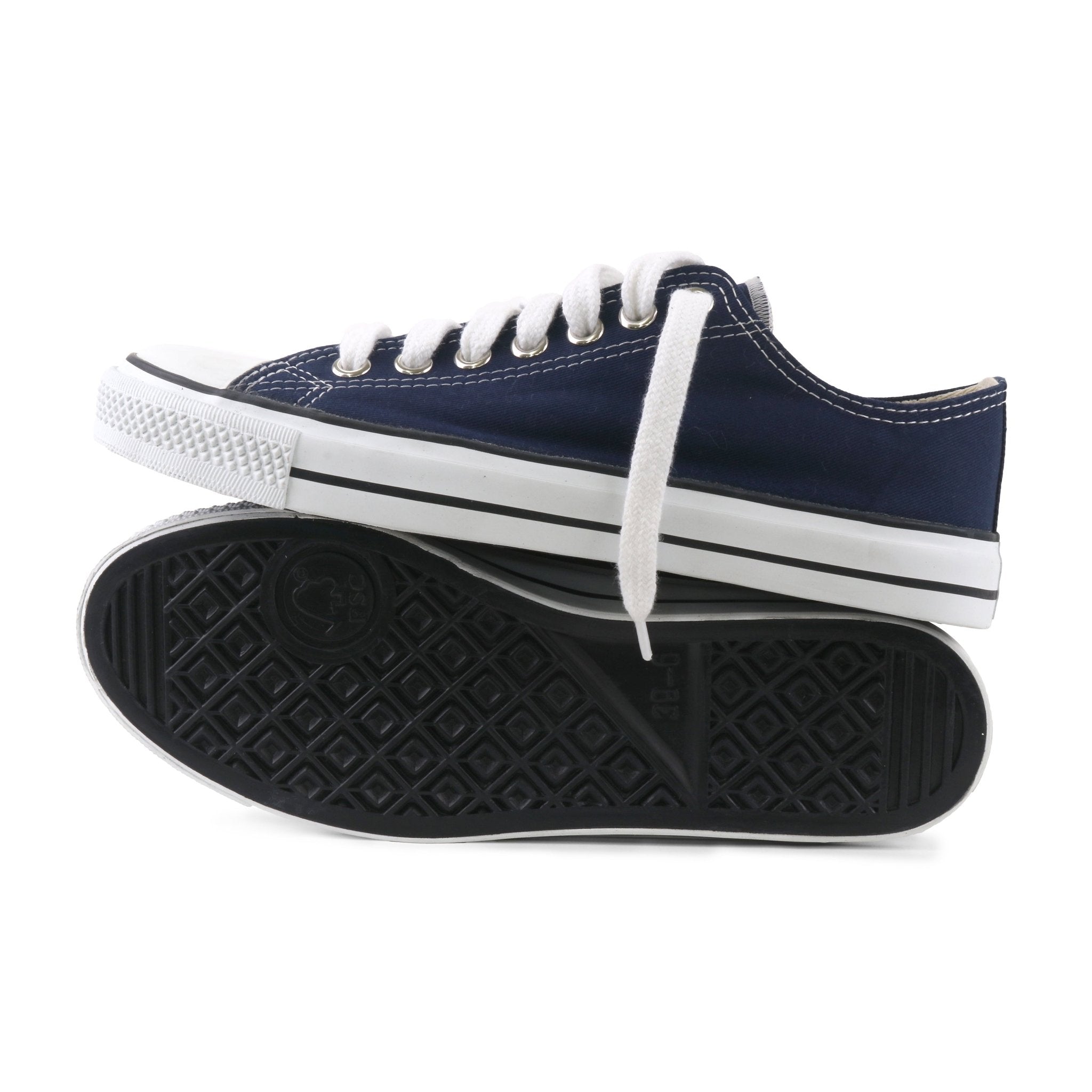 Sneakers Lowcuts Blue Organic Fairtrade-Etiko-stride