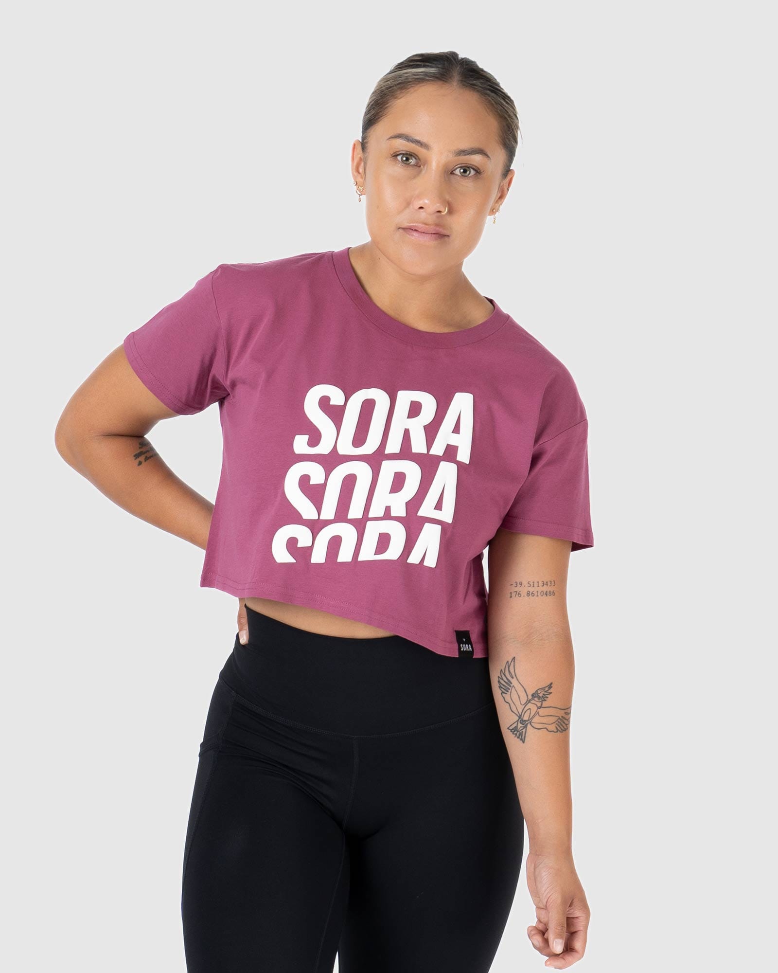Sora X3 Cropped Tee- Orchid-Sora-stride