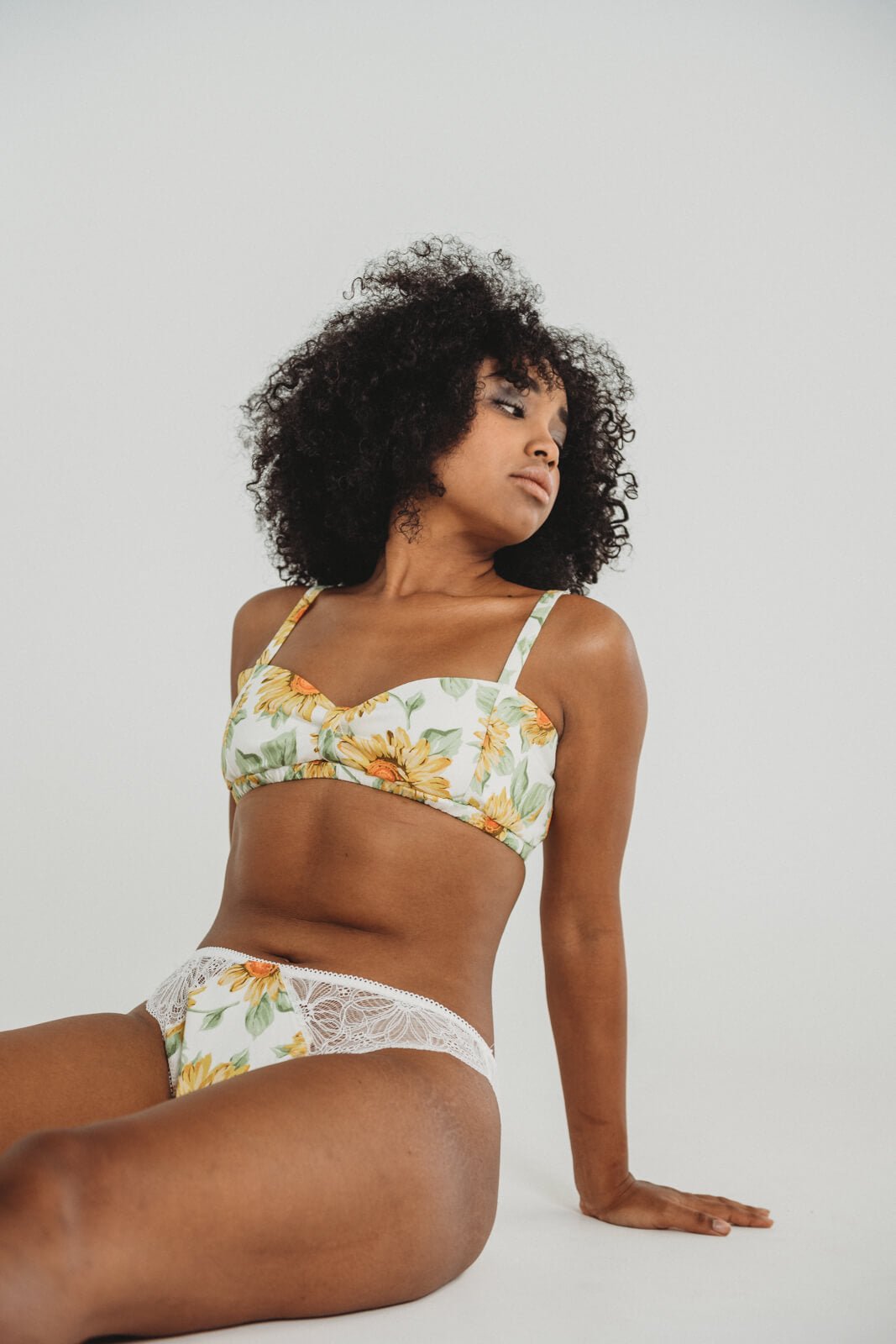 Sunflower Cotton Panties-Lazy Girl Lingerie-stride