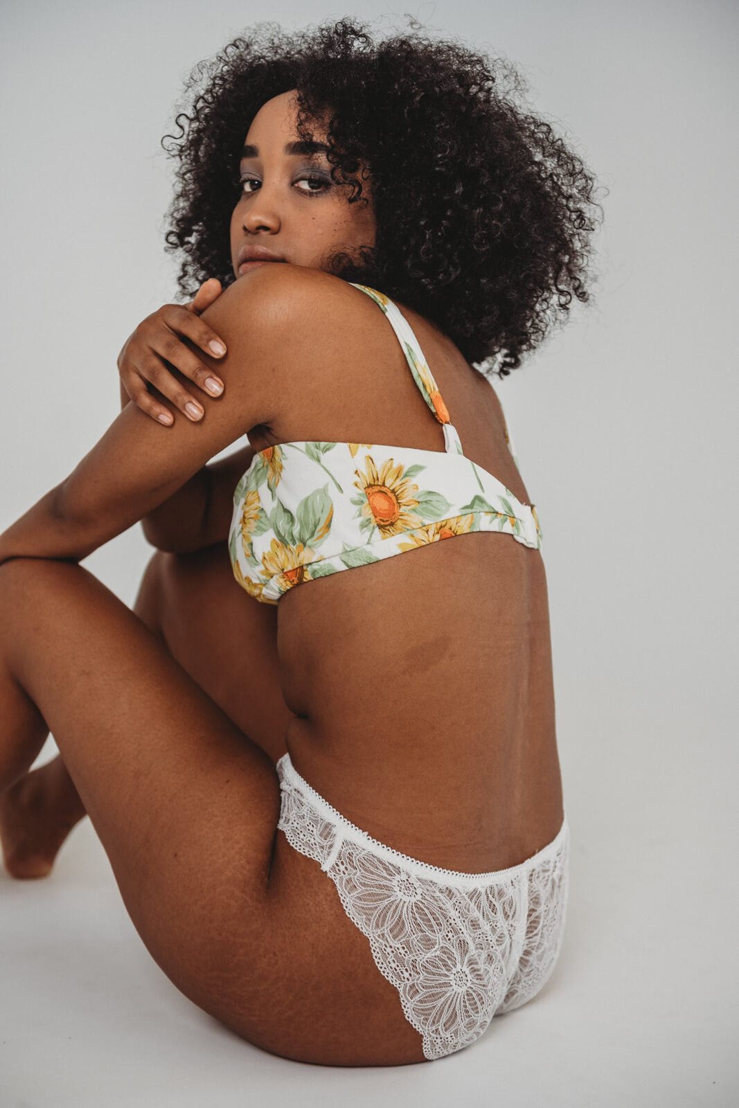 Sunflower Cotton Panties-Lazy Girl Lingerie-stride