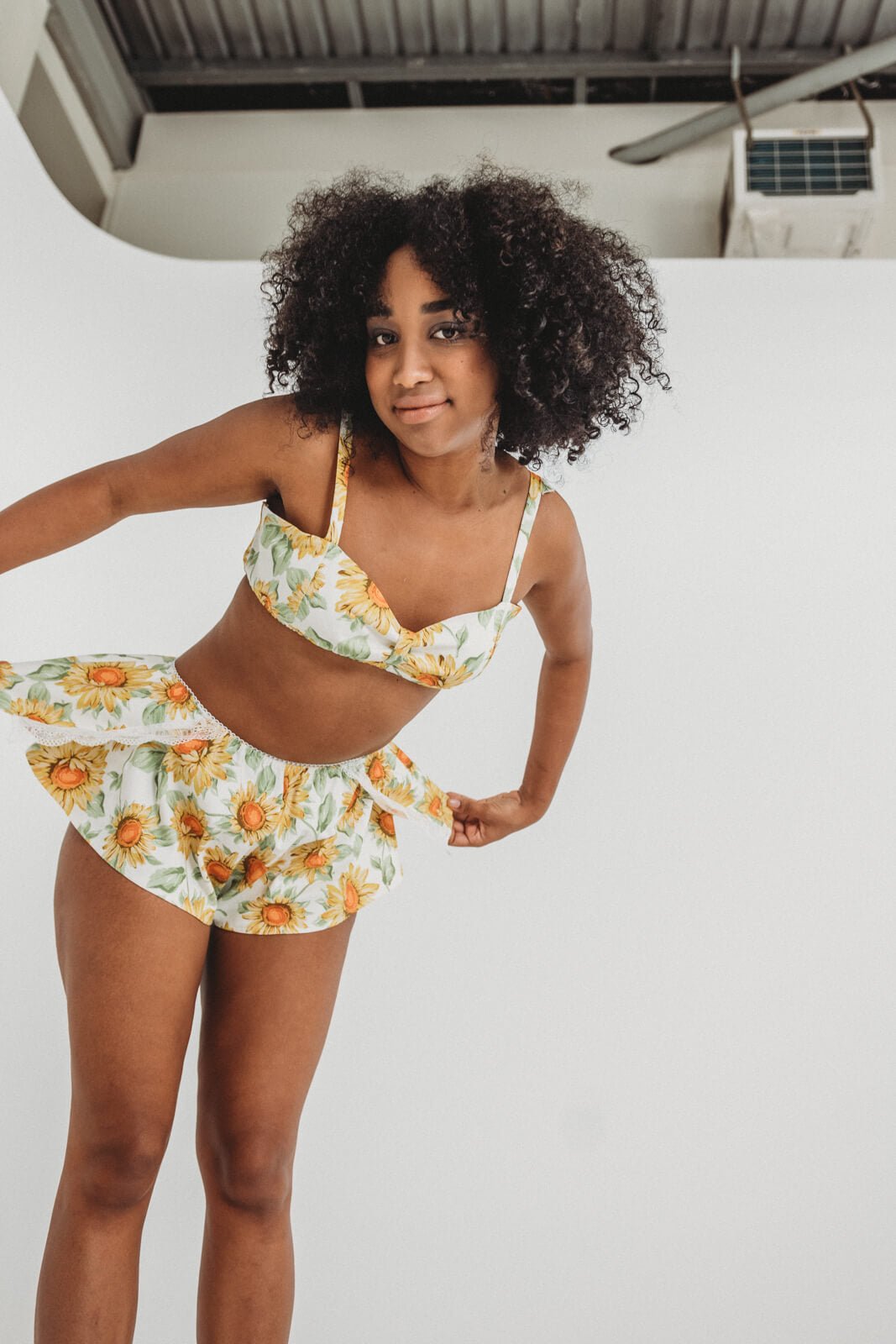 Sunflower French Knickers-Lazy Girl Lingerie-stride
