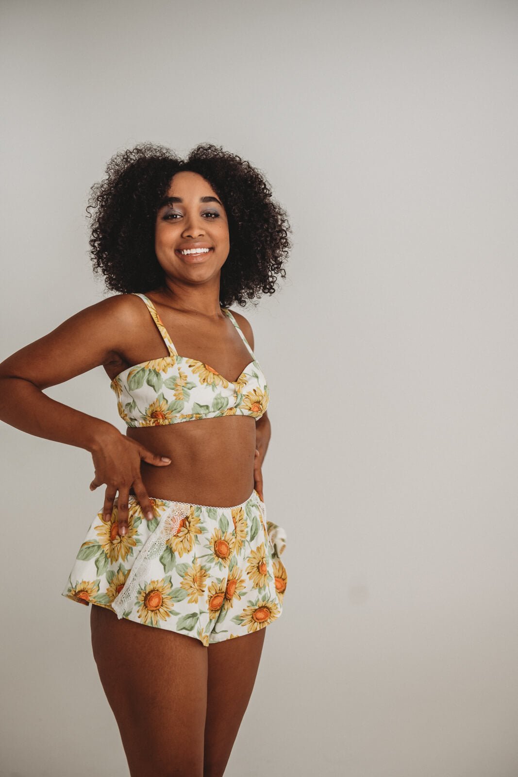 Sunflower French Knickers-Lazy Girl Lingerie-stride