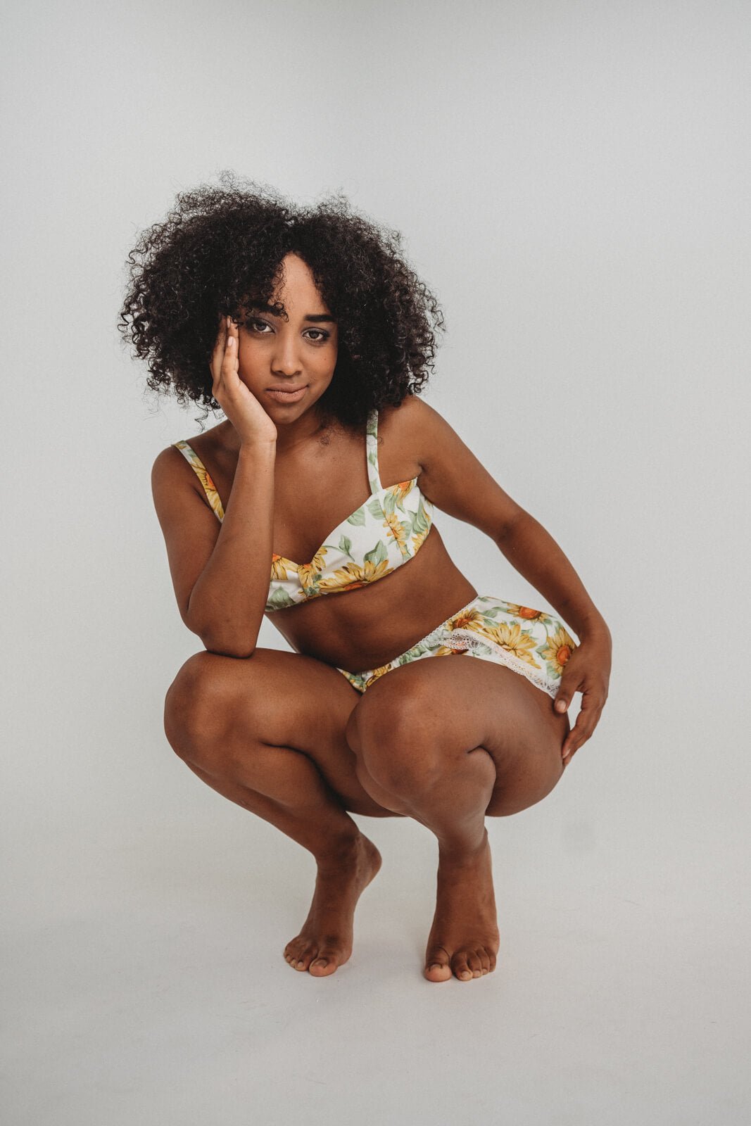 Sunflower French Knickers-Lazy Girl Lingerie-stride