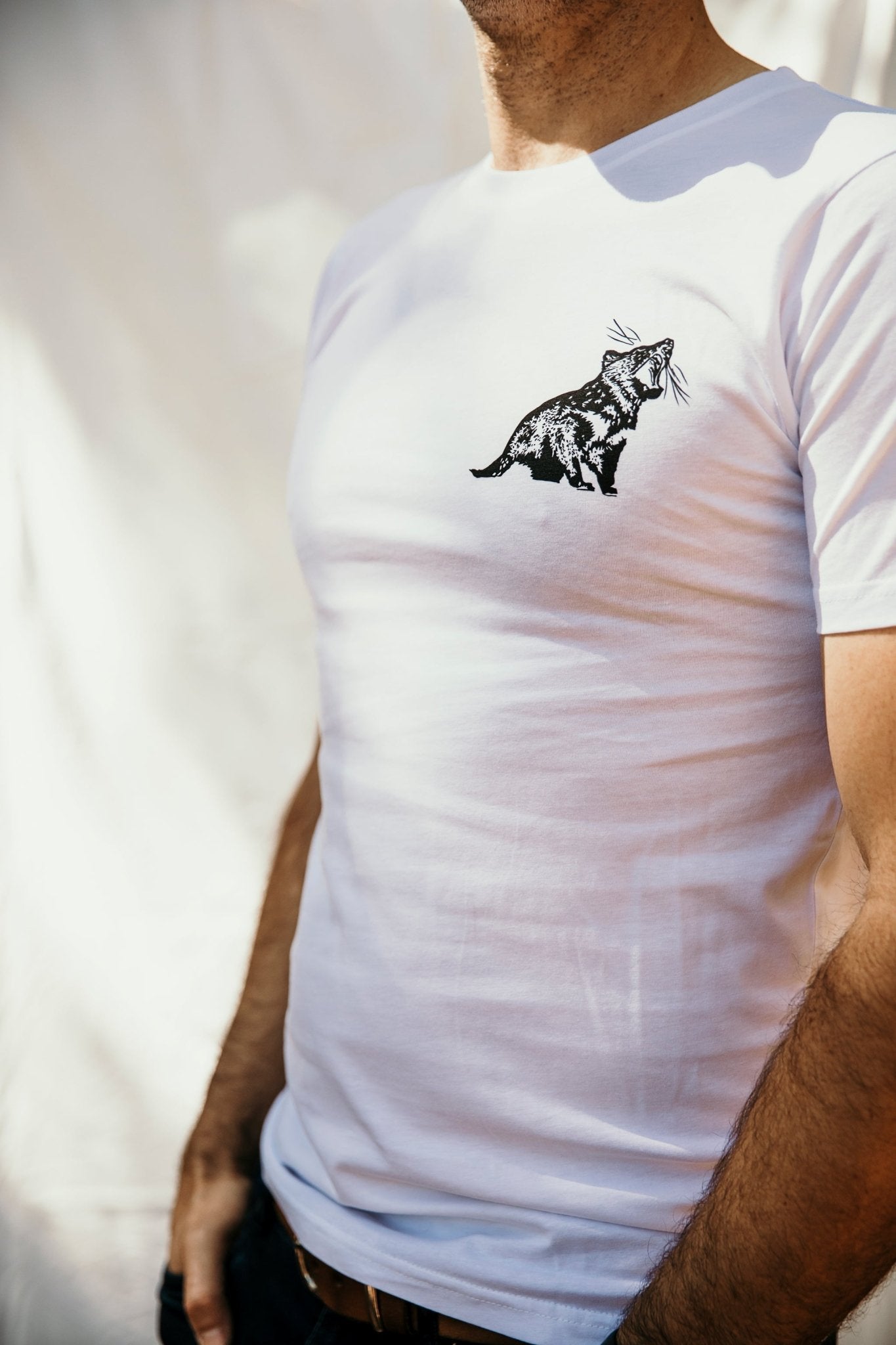 TASSIE DEVIL POCKET Organic Tee-High Tees-stride