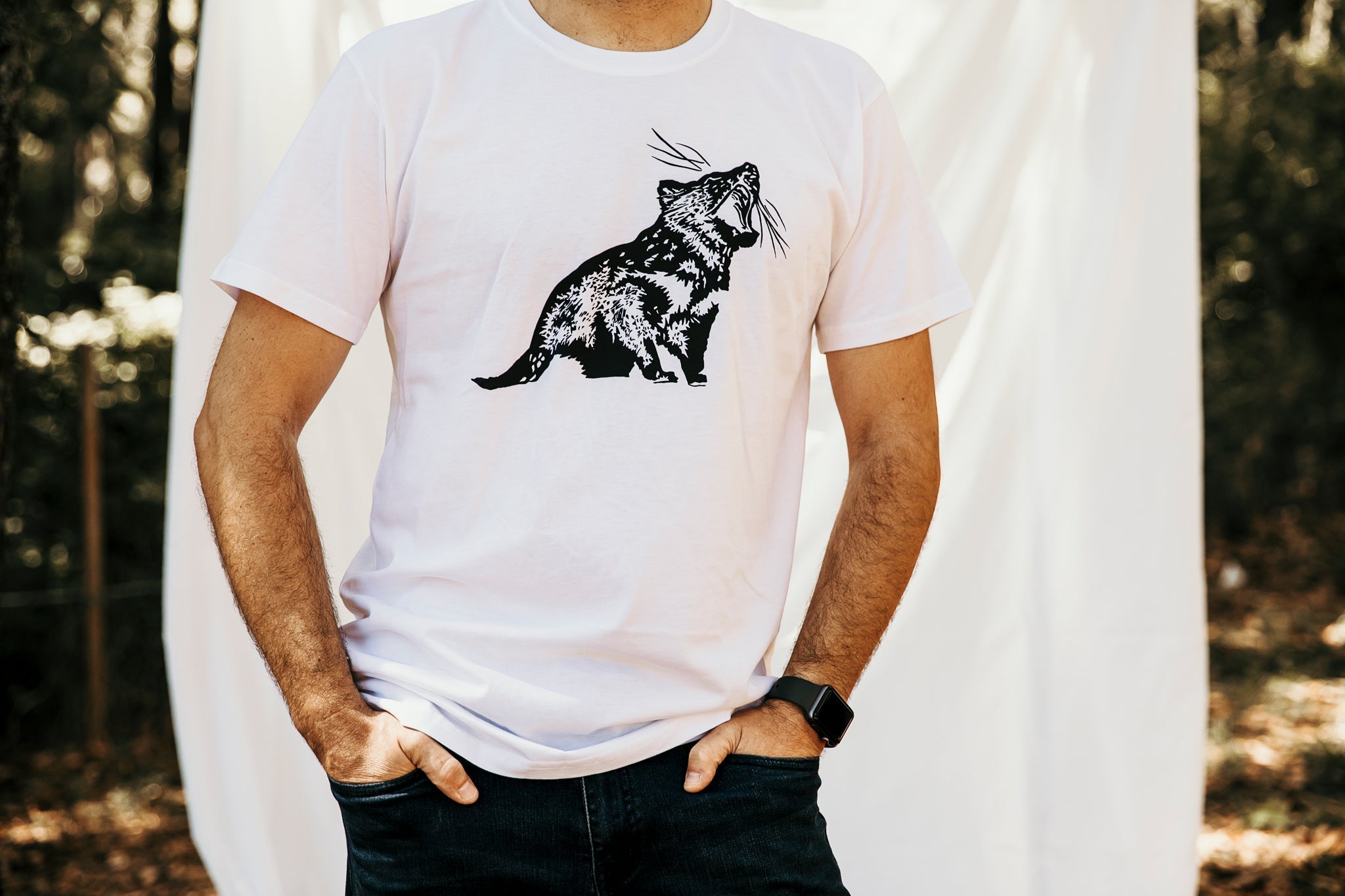 TASSIE DEVIL Unisex Tee-High Tees-stride