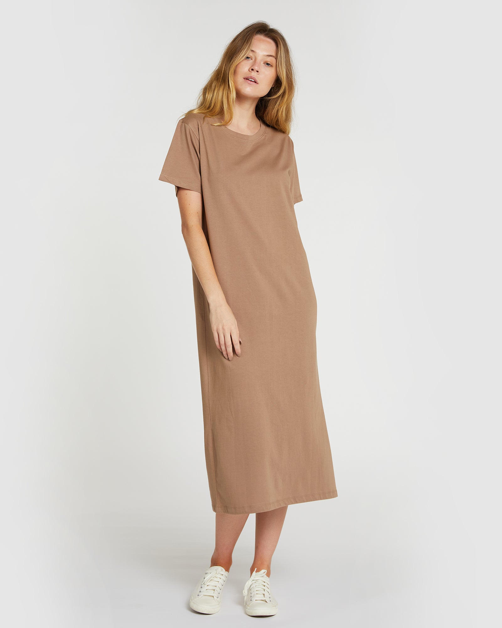The Boxy Tee Dress | Caribou-Cloth & Co-stride