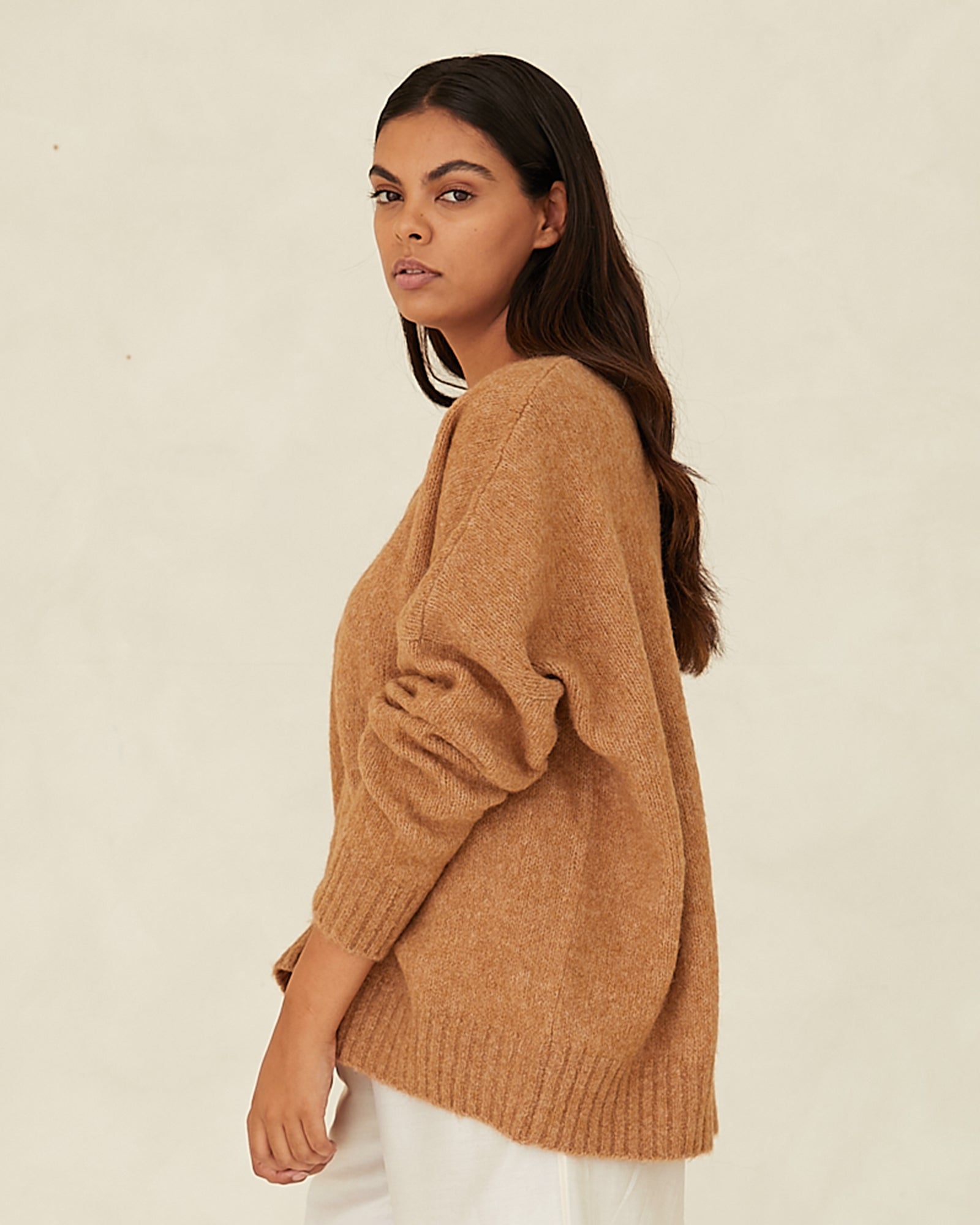 The Cardigan | Raw Umber-Cloth & Co-stride
