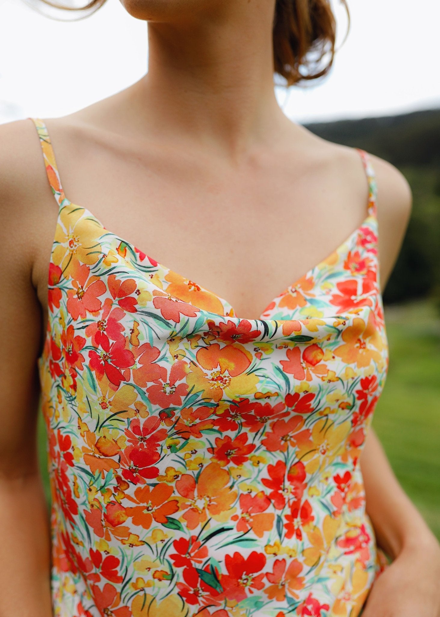 The Flora Cowl Cami Bloom-Tasi Travels-stride