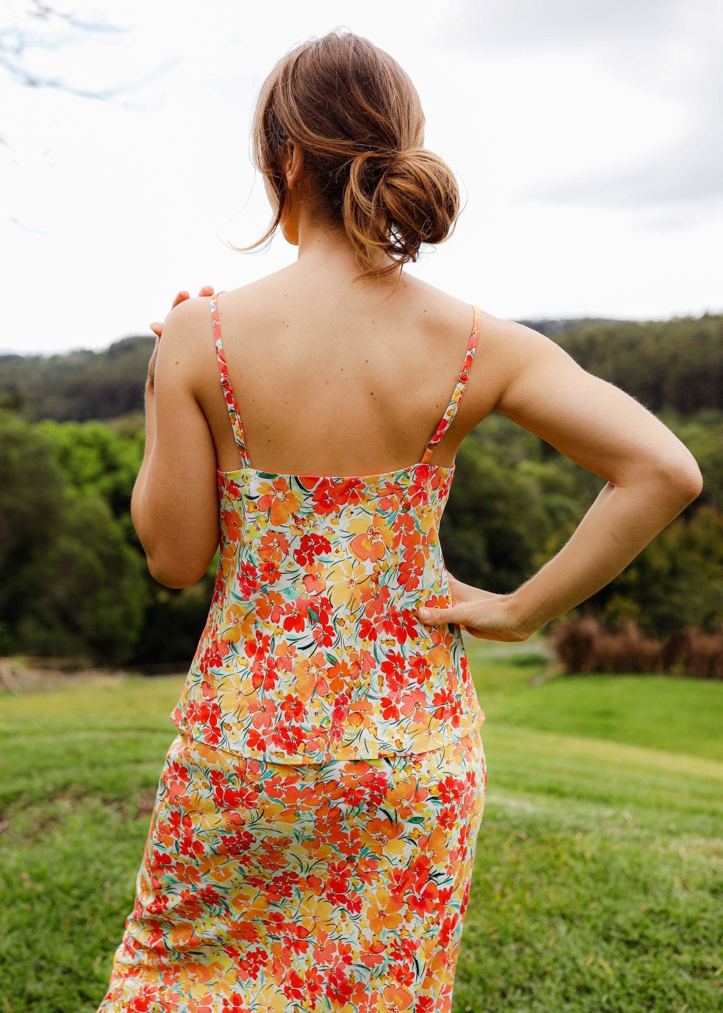 The Flora Cowl Cami Bloom-Tasi Travels-stride