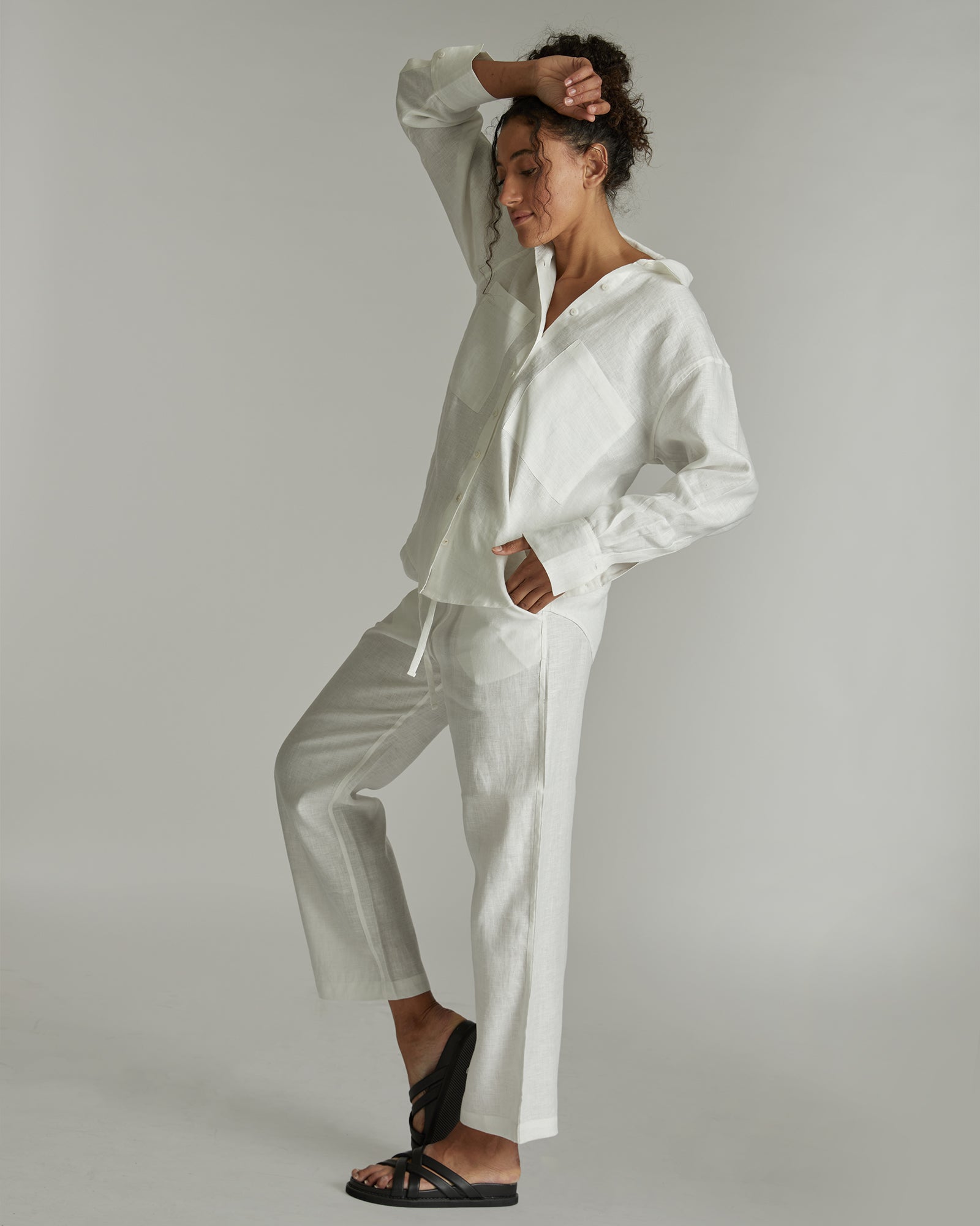 The Hemp Pant | White-Cloth & Co-stride
