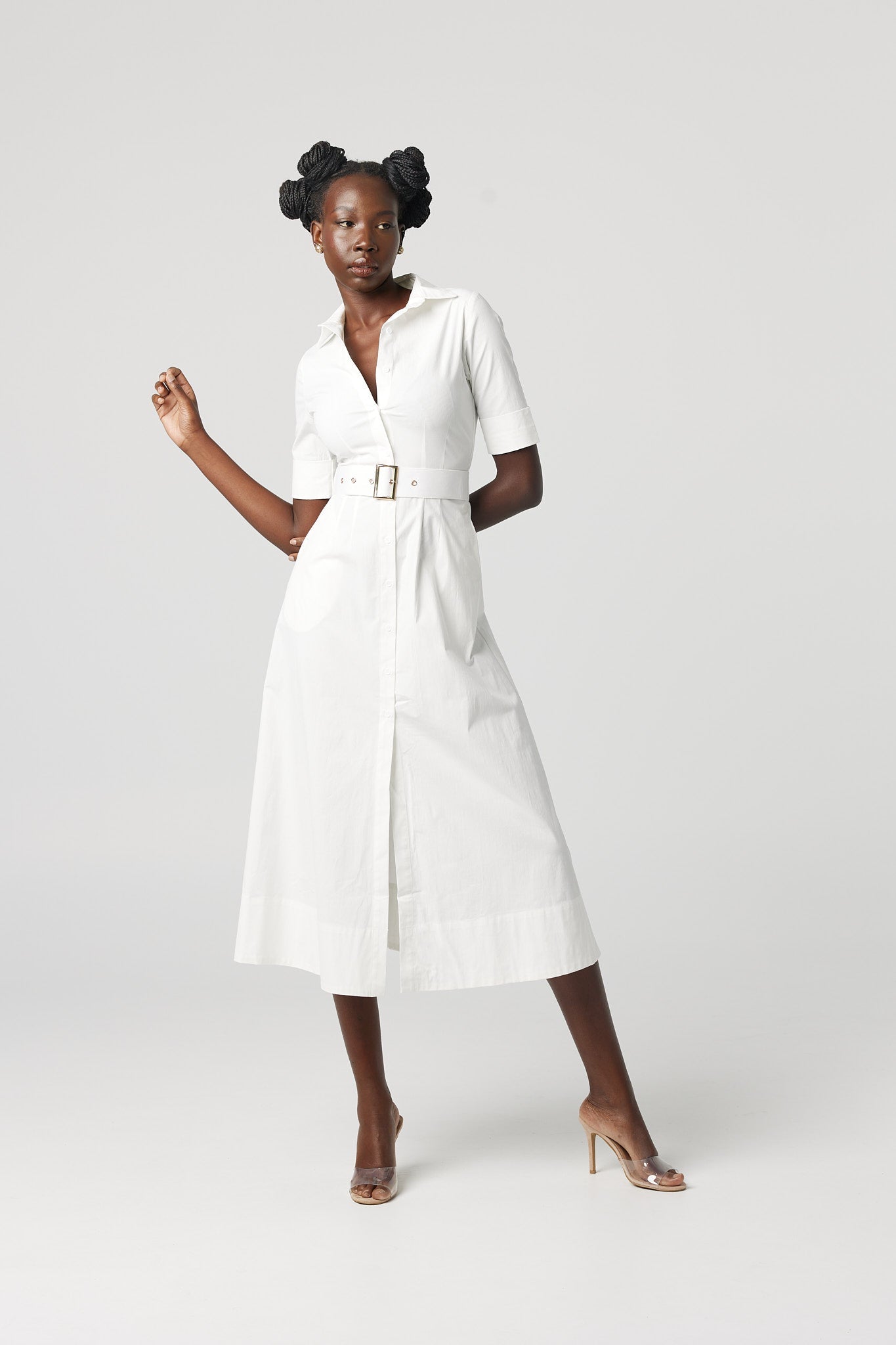 The "Kate" Dress White-Why Mary-stride
