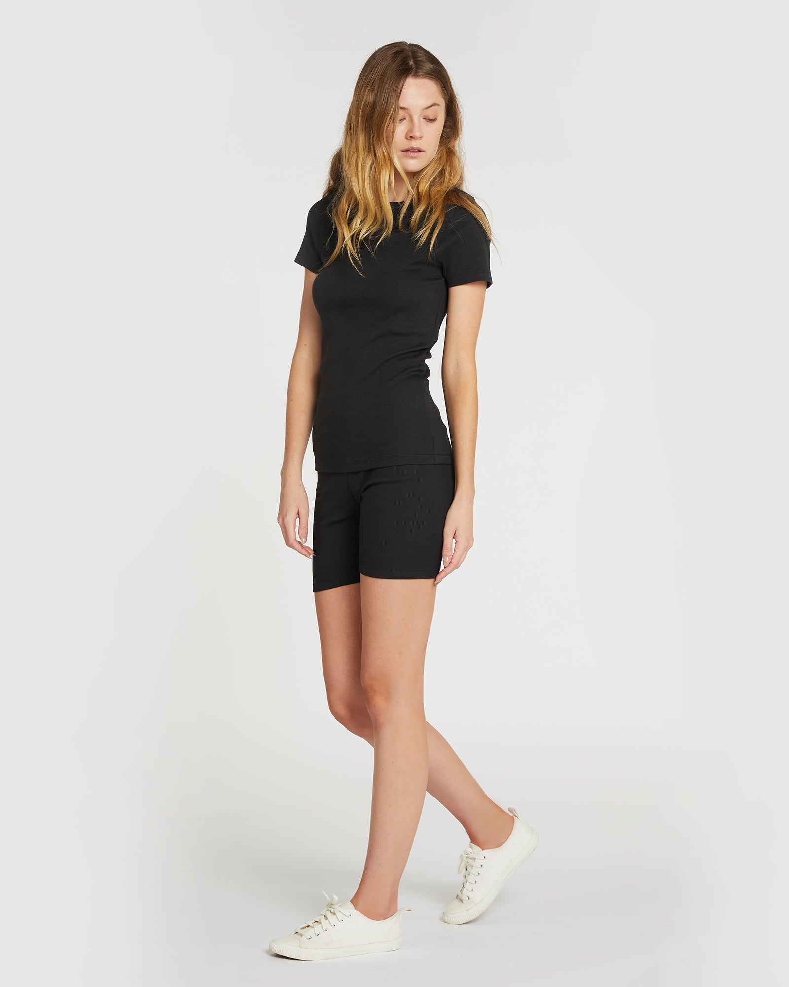 The Rib Tee | Squid Ink-Cloth & Co-stride