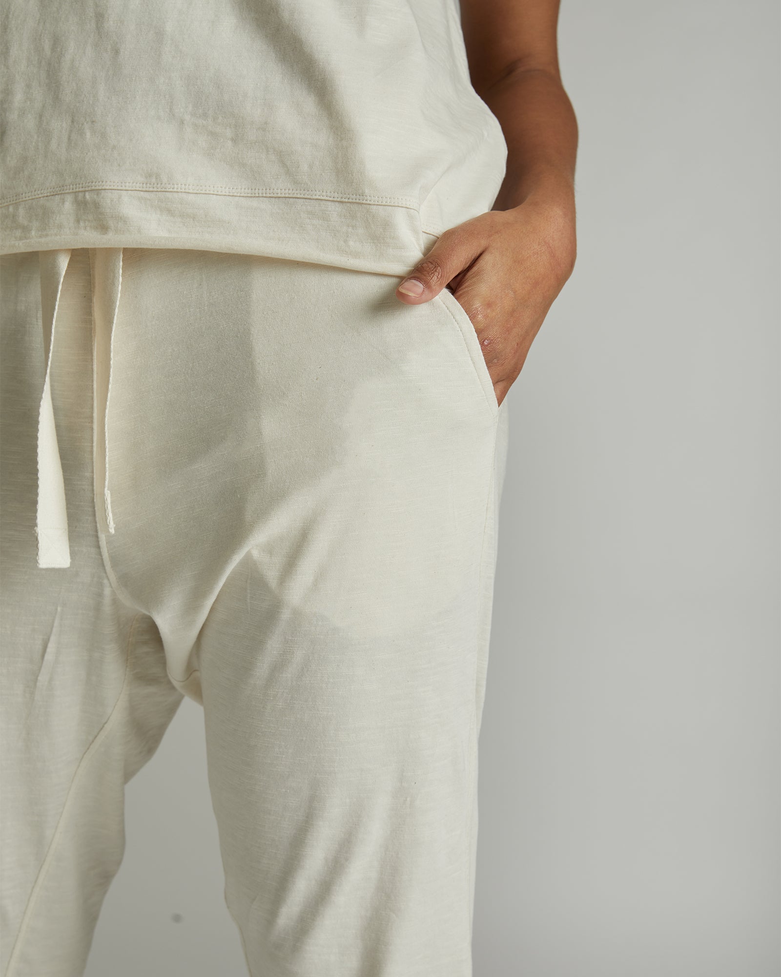 The Slub Lounge Pant | Natural-Cloth & Co-stride