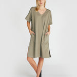 The Slub Tee Dress | Safari-Cloth & Co-stride