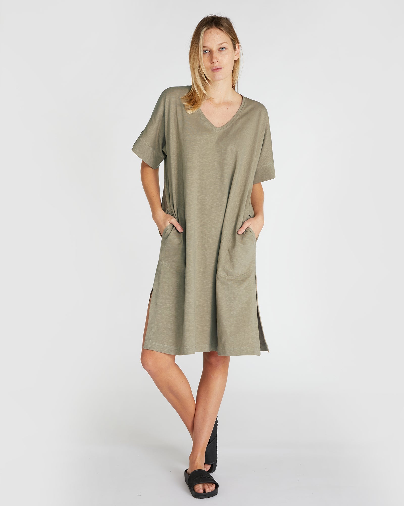 The Slub Tee Dress | Safari-Cloth & Co-stride