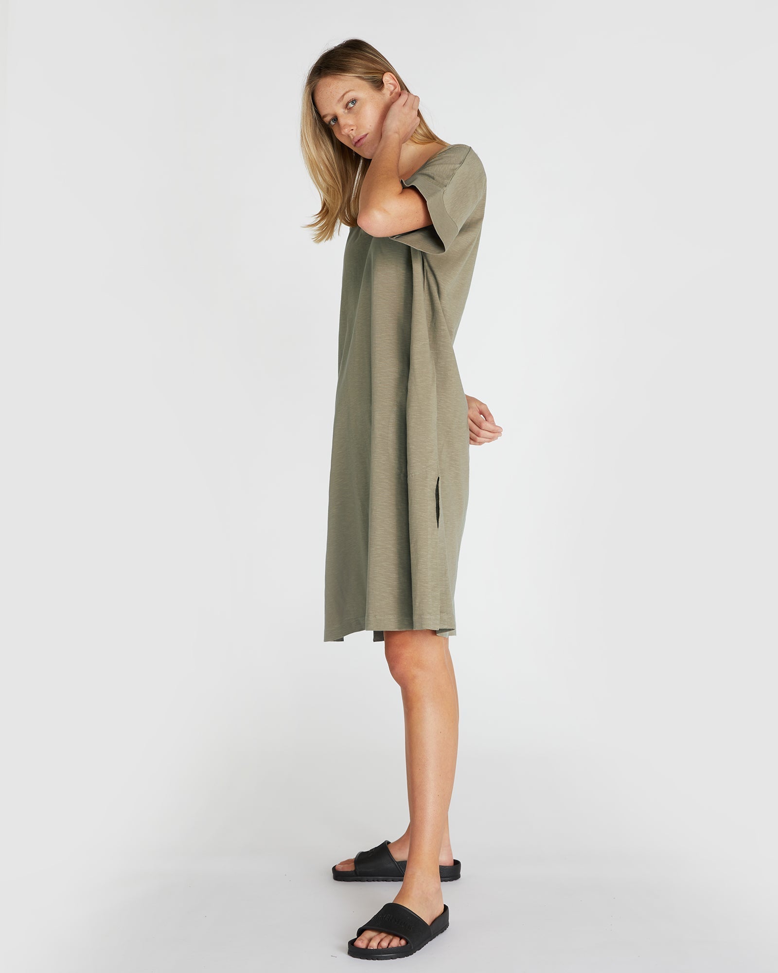 The Slub Tee Dress | Safari-Cloth & Co-stride