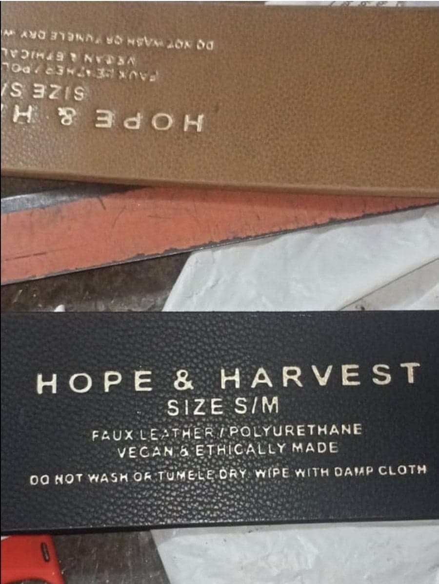 Tie Wrap Belt / Vegan Material- Black-Hope & Harvest-stride