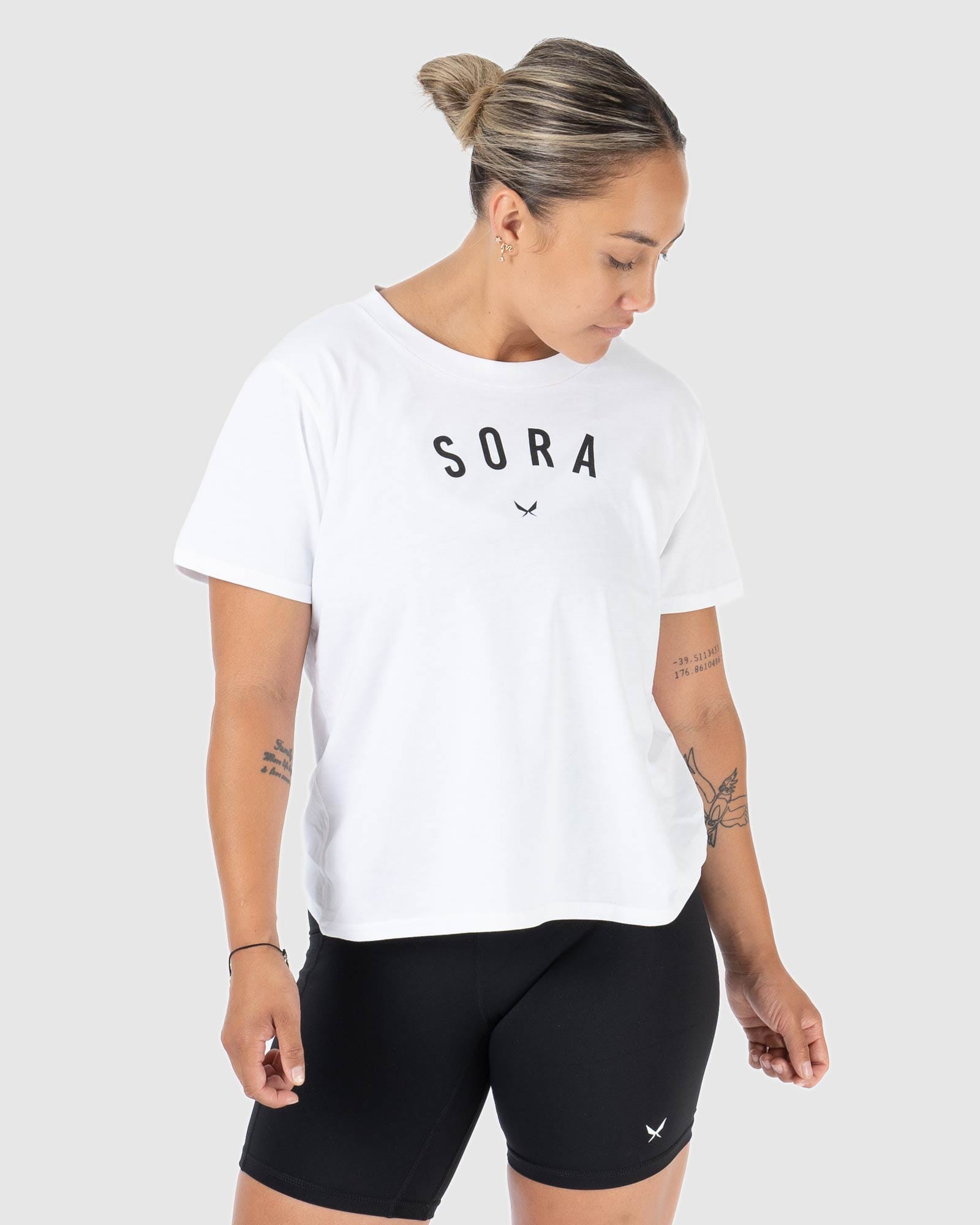 Trademark Tee- White-Sora-stride