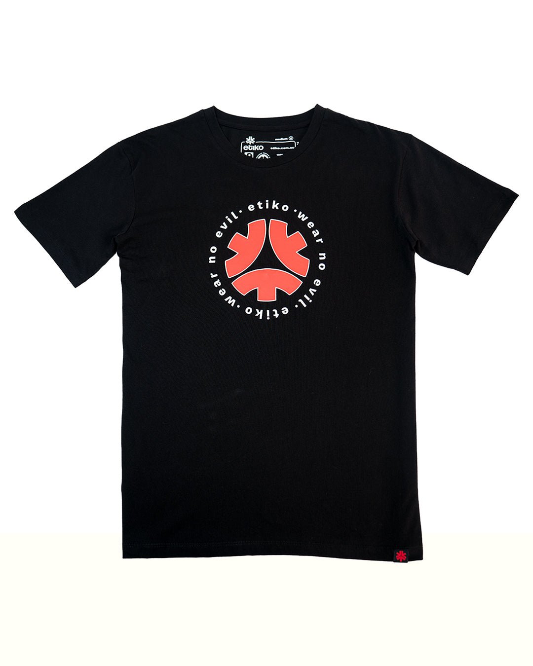 Tshirt Unisex Wear No Evil 2 Organic Fairtrade-Etiko-stride
