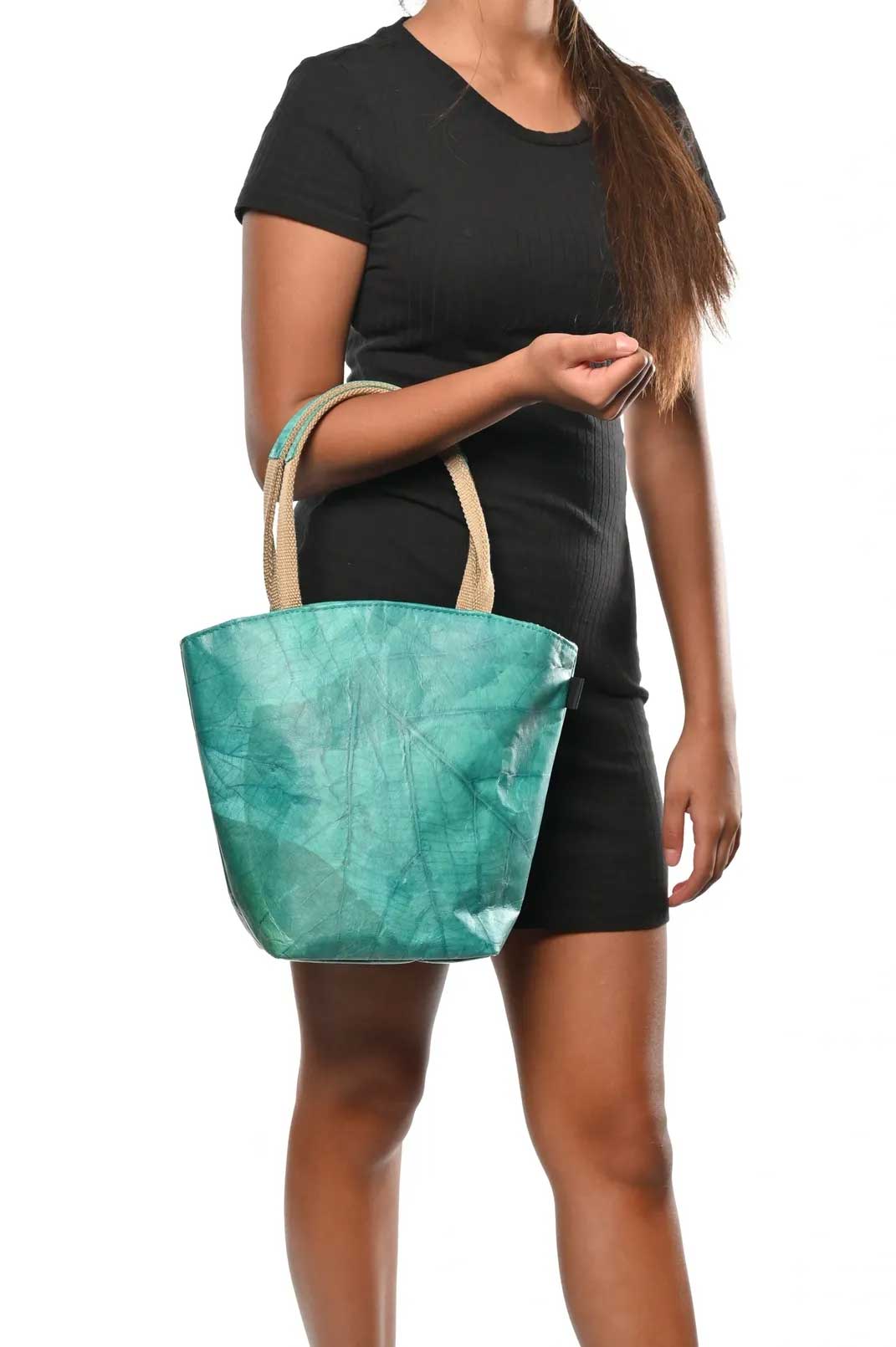 Turquoise Tote Bag-Karuna Dawn-stride