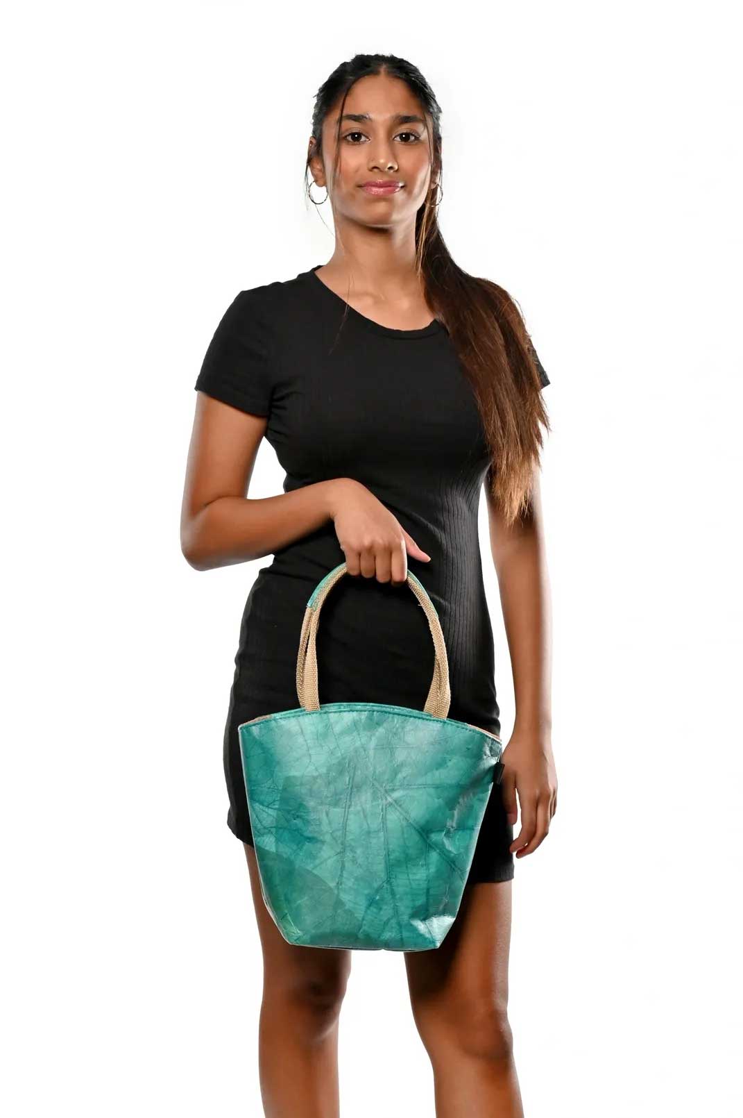 Turquoise Tote Bag-Karuna Dawn-stride