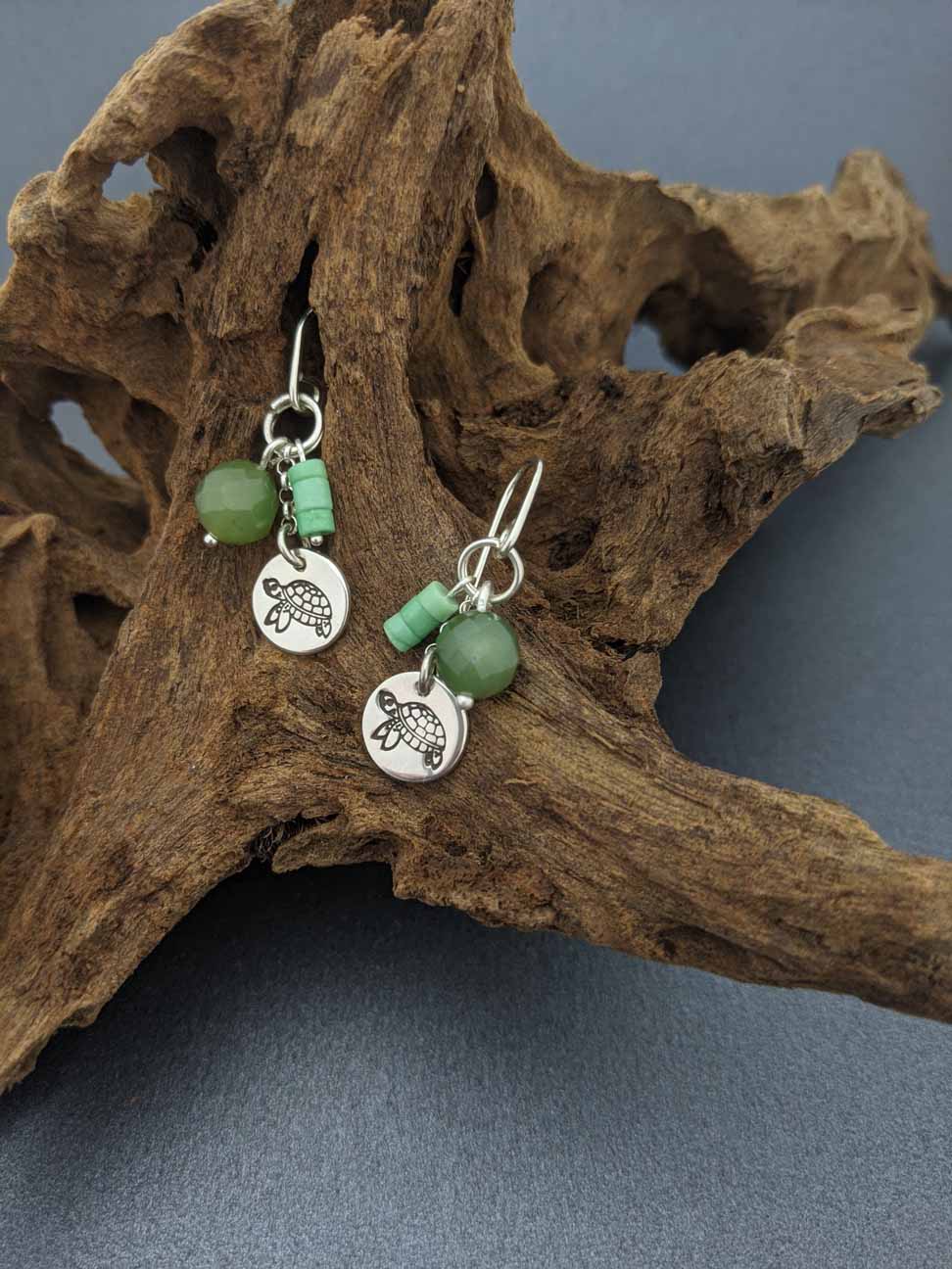 UNDER THE SEA - cluster earrings Sea Turtle-Erin K Jewellery-stride